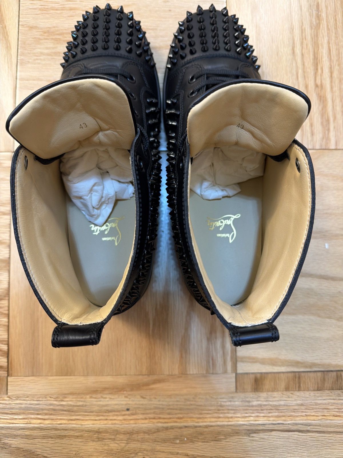 Christian Louboutin Christian Louboutin Hi Top Spike Sneakers Size US 10 / EU 43 - 8 Thumbnail