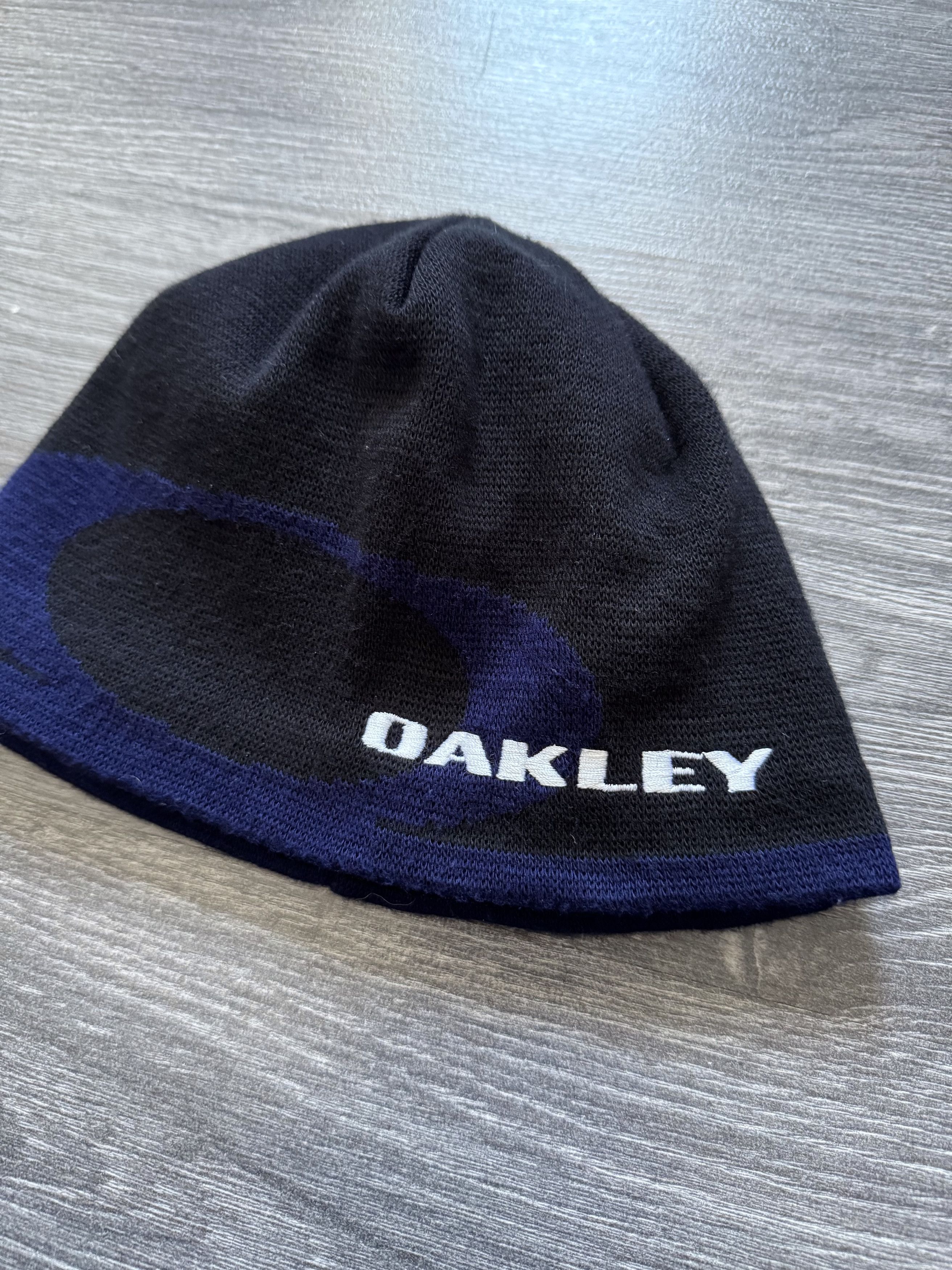 Oakley 00s Vintage Oakley Big Logo beanie hat Size ONE SIZE - 2 Thumbnail