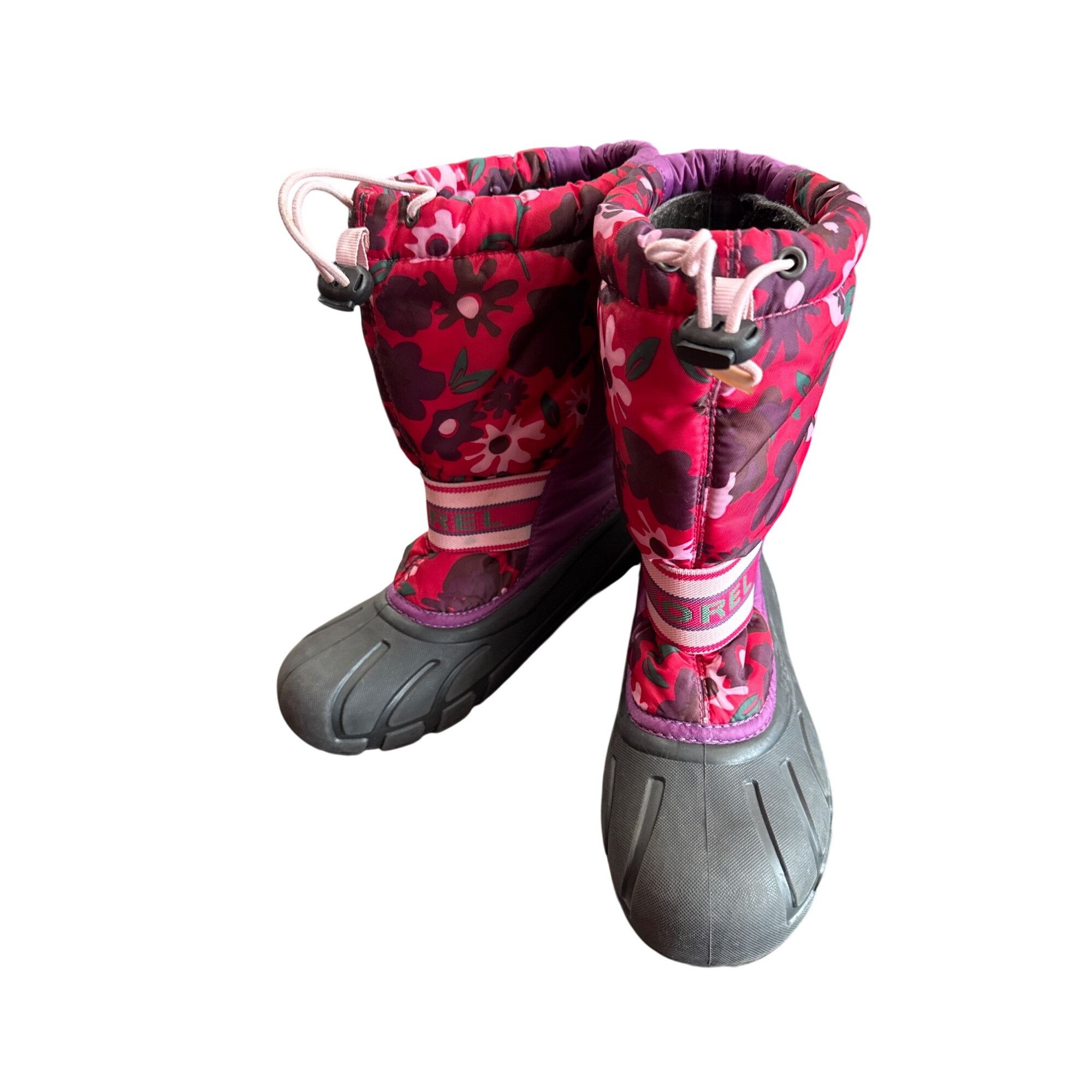 SOREL Sorel Womens Red Pink Floral Winter Rain Boots Size 4 SKU811 Size US 4 / IT 34 - 12 Thumbnail