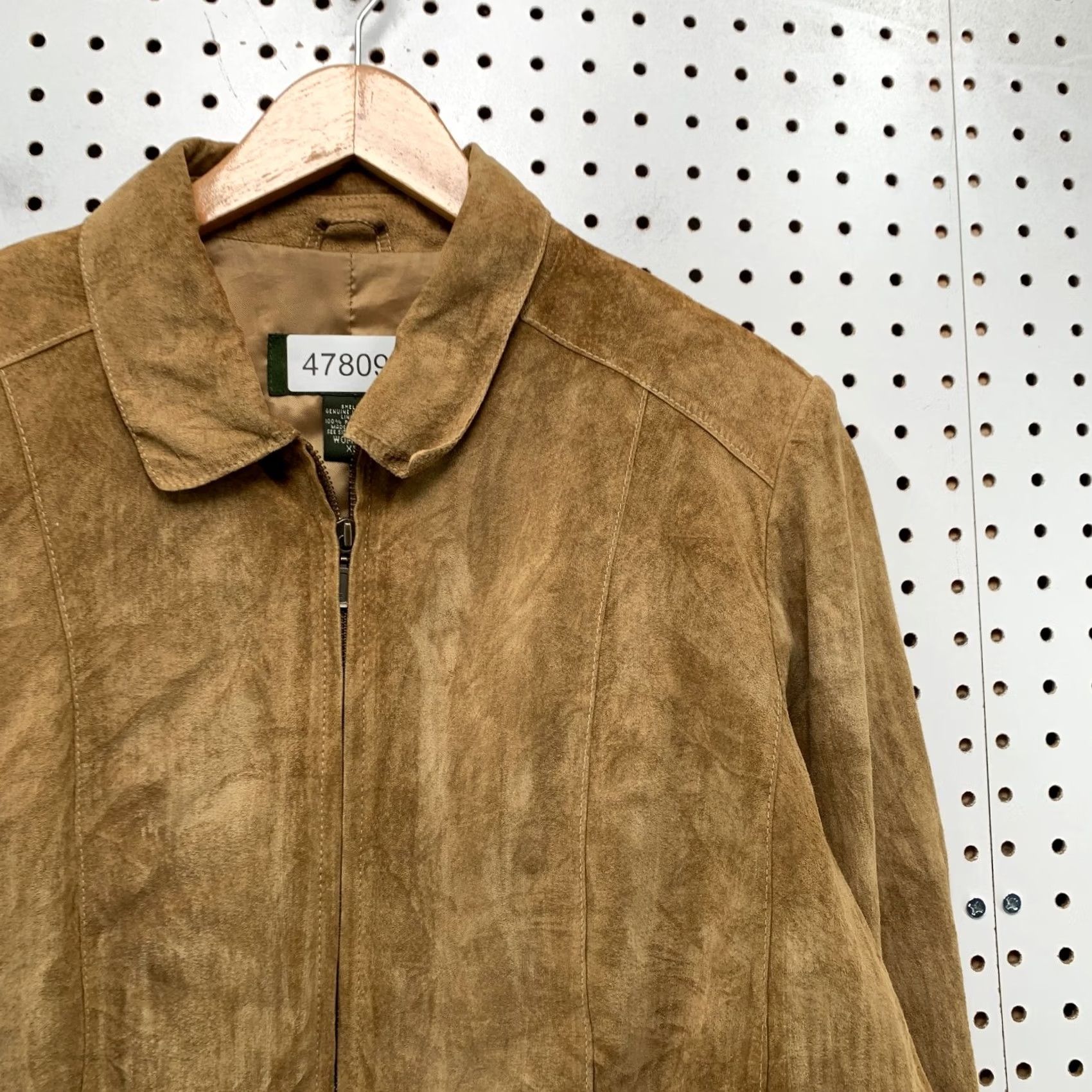 Eddie Bauer Eddie Bauer Suede Jacket Womens XL Brown Western Cowgirl Genuine Leather Bomber Jacket Size XL / US 12-14 / IT 48-50 - 7 Thumbnail