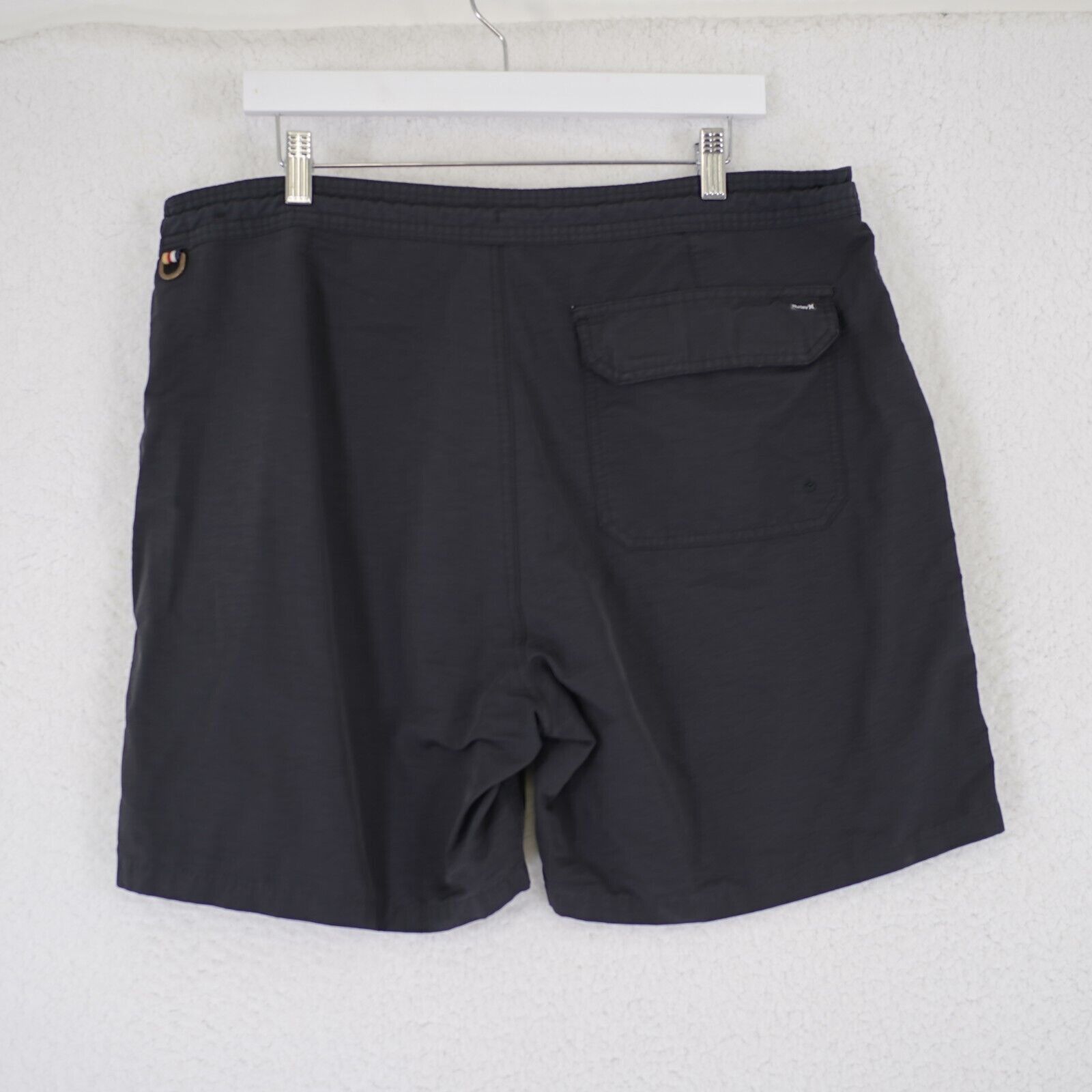 Hurley Hurley Black Drawstring Thick Swim Trunks Material Shorts 38 Size US 38 / EU 54 - 7 Thumbnail