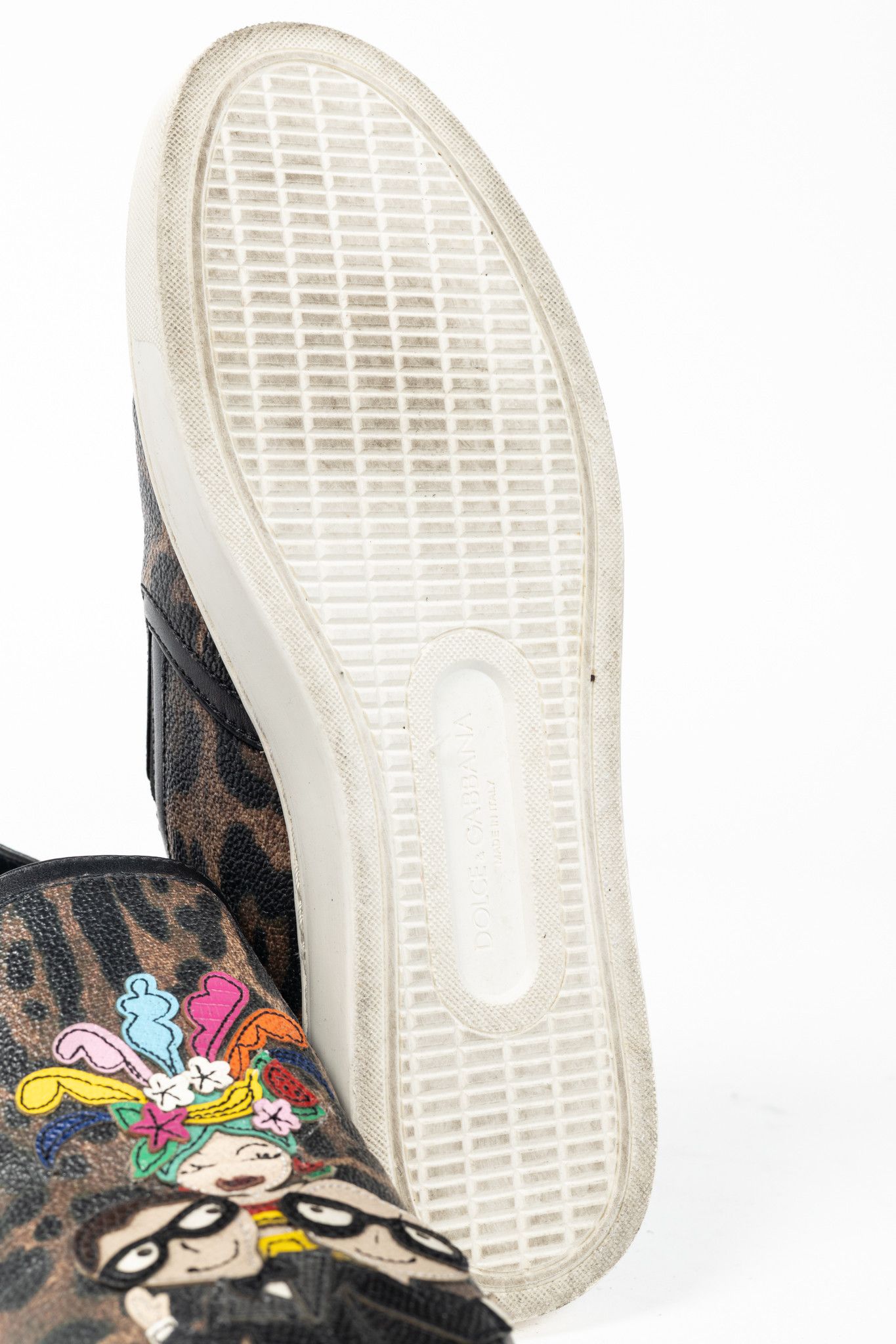 Dolce & Gabbana Dolce & Gabbana DG Family Leopard Slip-On Sneakers Size US 5.5 / IT 35.5 - 6 Thumbnail