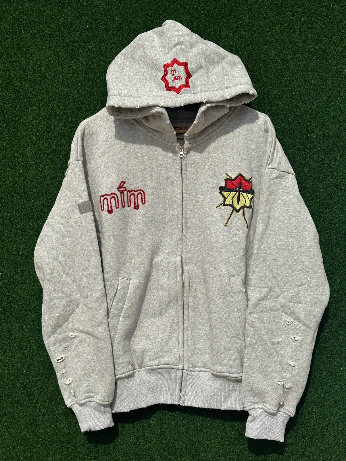MURD333R.FM GREY SPECIAL OPS HOODIE SIZE L
