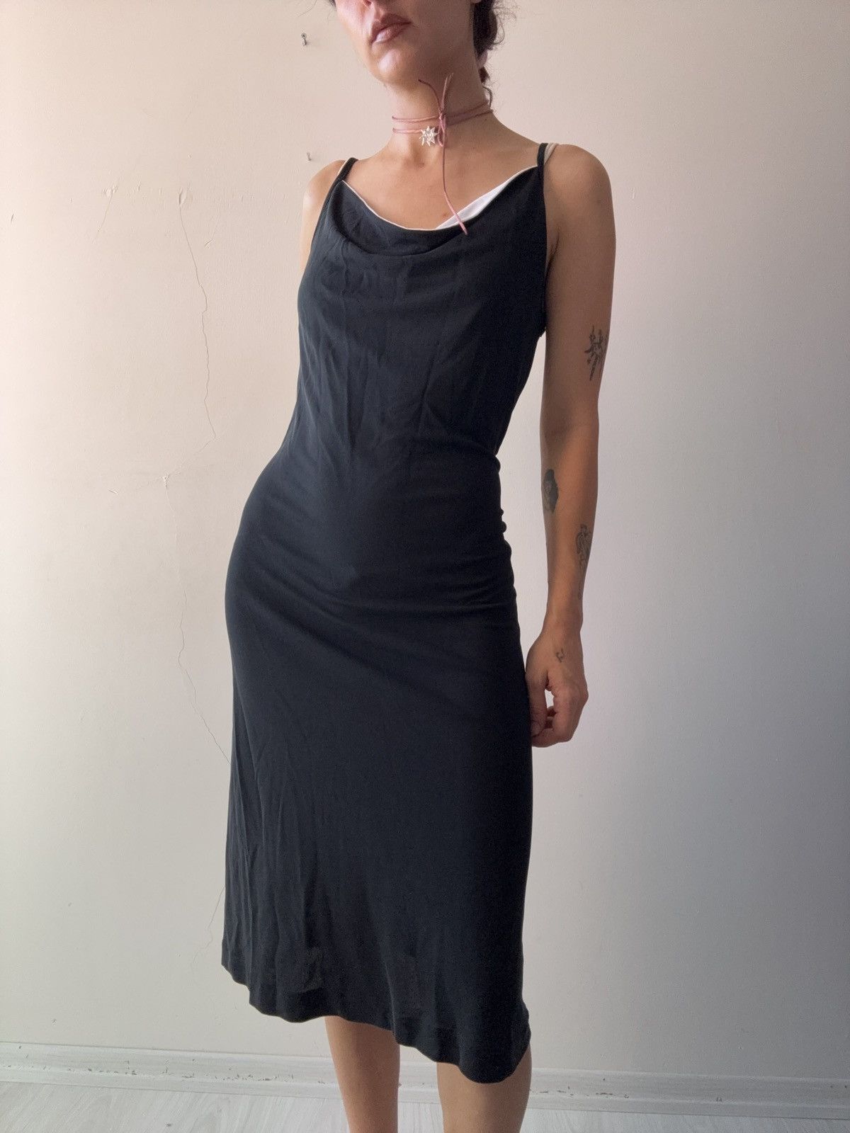 Vintage Parisian dress Size L / US 10 / IT 46 - 2 Thumbnail