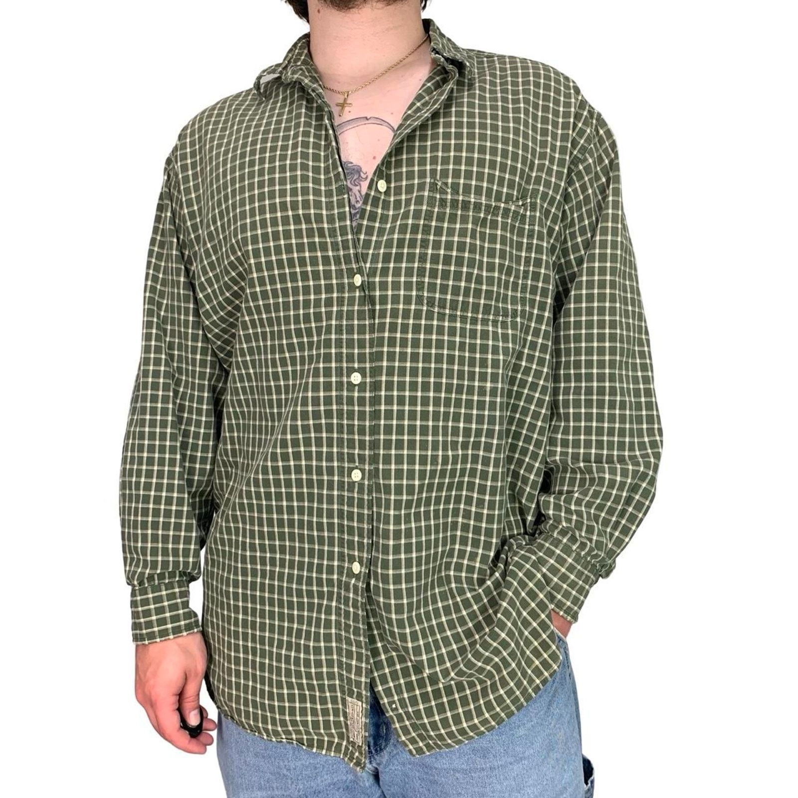 Abercrombie & Fitch × Vintage Vintage Abercrombie & Fitch Plaid Striped Button Up Shirt Size US L / EU 52-54 / 3 - 2 Thumbnail