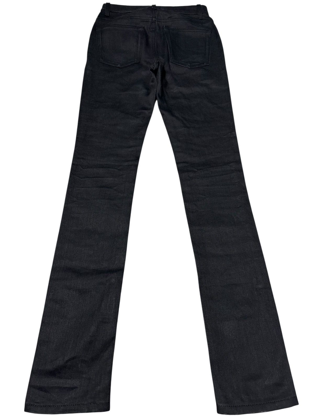Saint Laurent Paris 25x31 Saint Laurent D05 Waxed Stacked whiskered jeans denim Size US 26 / EU 42 - 6 Thumbnail