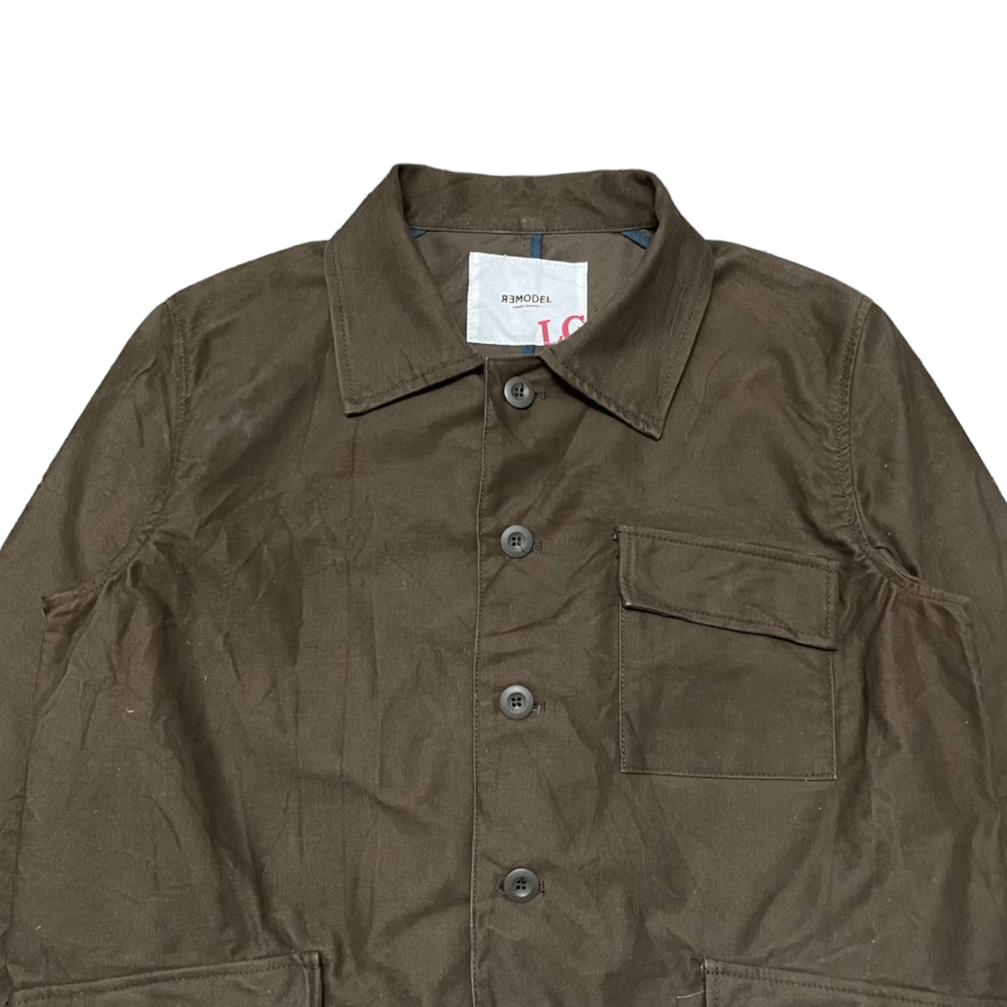 Japanese Brand Vintage Remodel Connect Modified Chore Coat Size US L / EU 52-54 / 3 - 2 Thumbnail