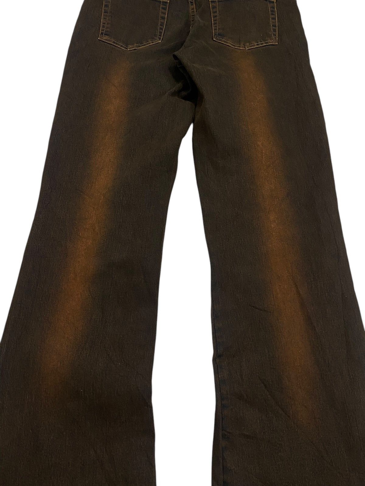 Hysteric Glamour Flare Cache Brown Mud Rhinestone Butterfly Embellishment Size US 28 / EU 44 - 10 Thumbnail