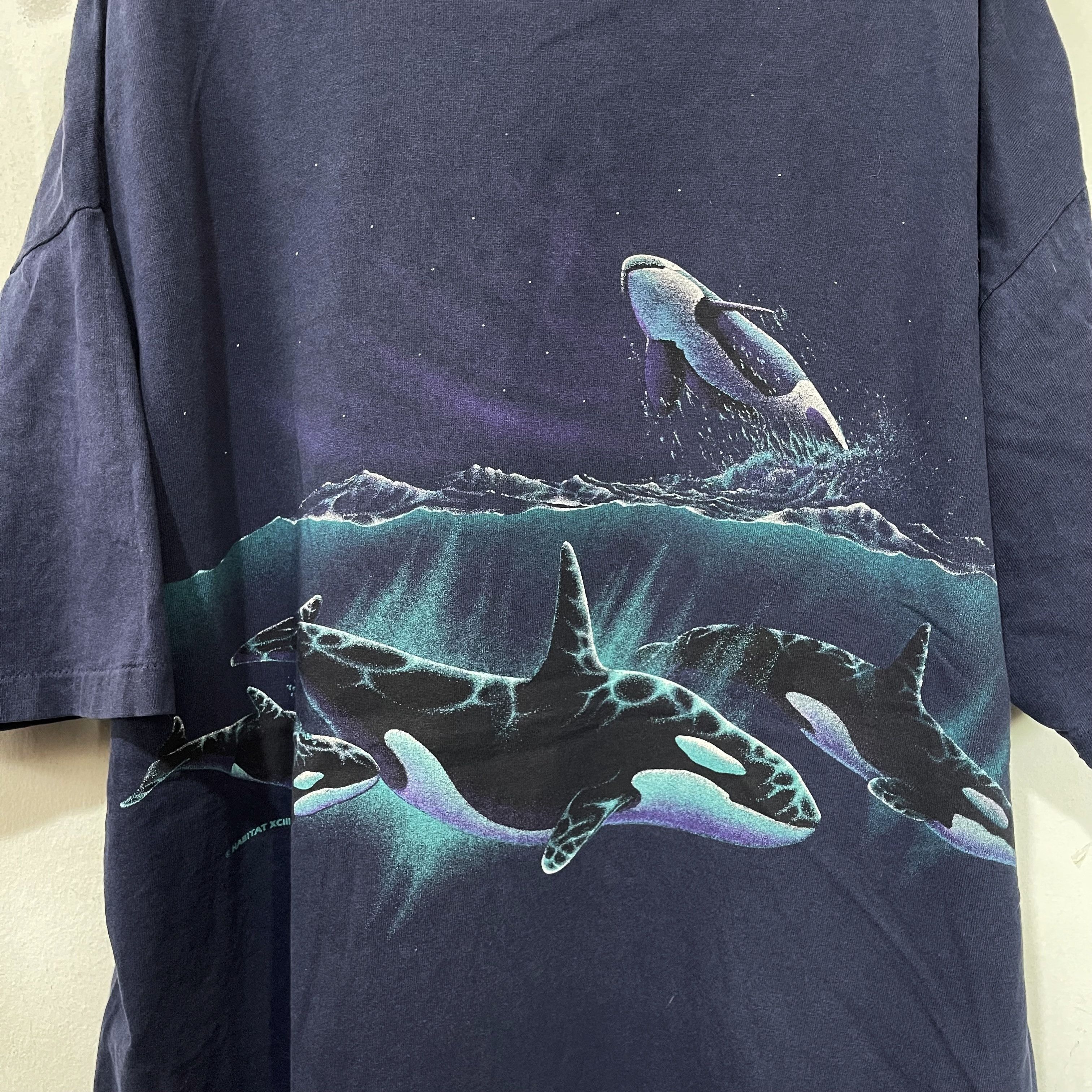 Vintage Vintage 90s Orca Killer Whale T-Shirt Size US XL / EU 56 / 4 - 2 Thumbnail