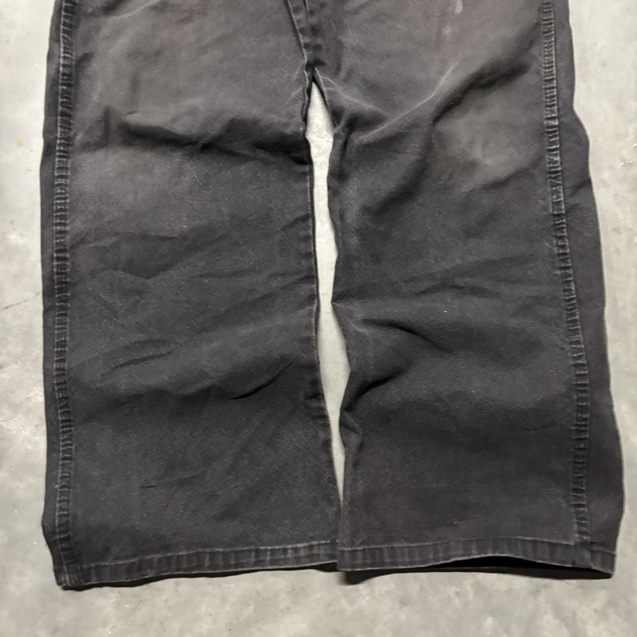 Dickies × Vintage Crazy Vintage Y2K/20000s Faded Black Dickies Skater Workwear Carpenter Pants! Size US 33 - 6 Thumbnail