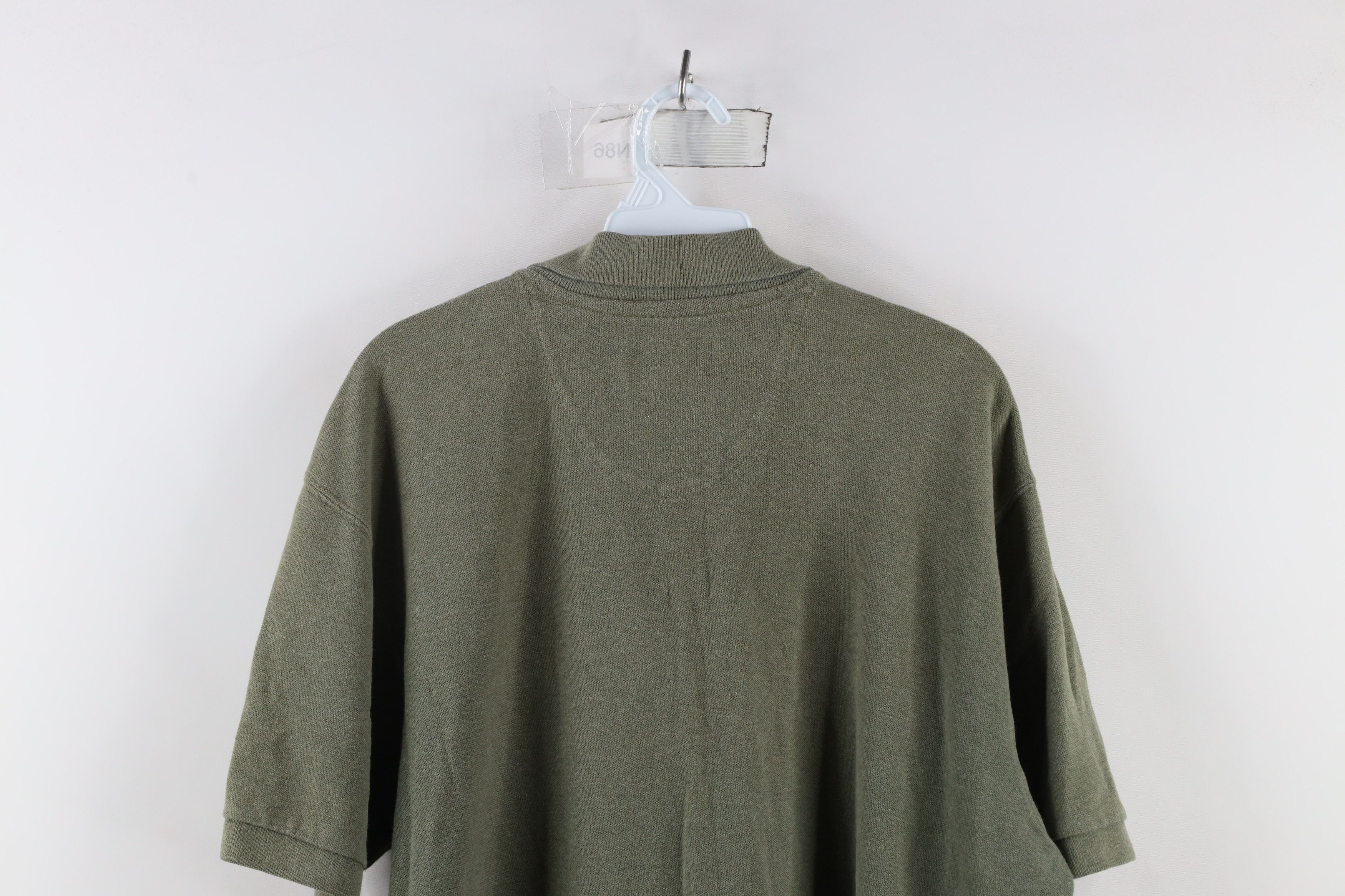 Ralph Lauren × Vintage Vintage 90s Chaps Ralph Lauren Monogram Polo Shirt Green Size US L / EU 52-54 / 3 - 8 Thumbnail