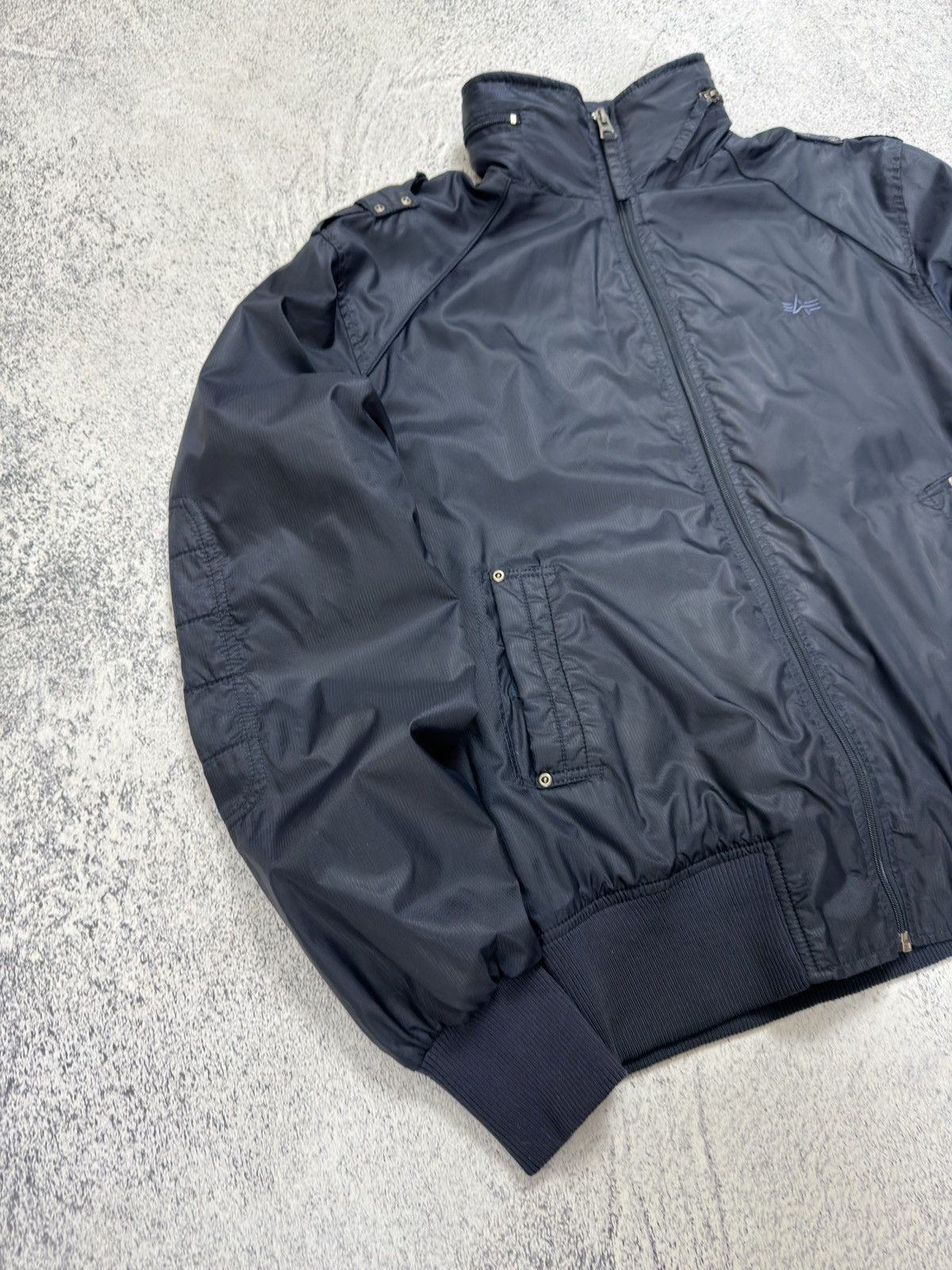 Alpha Industries Alpha Industries Ripstop Flight Jacket Navy Blue Bomber Size US XL / EU 56 / 4 - 2 Thumbnail