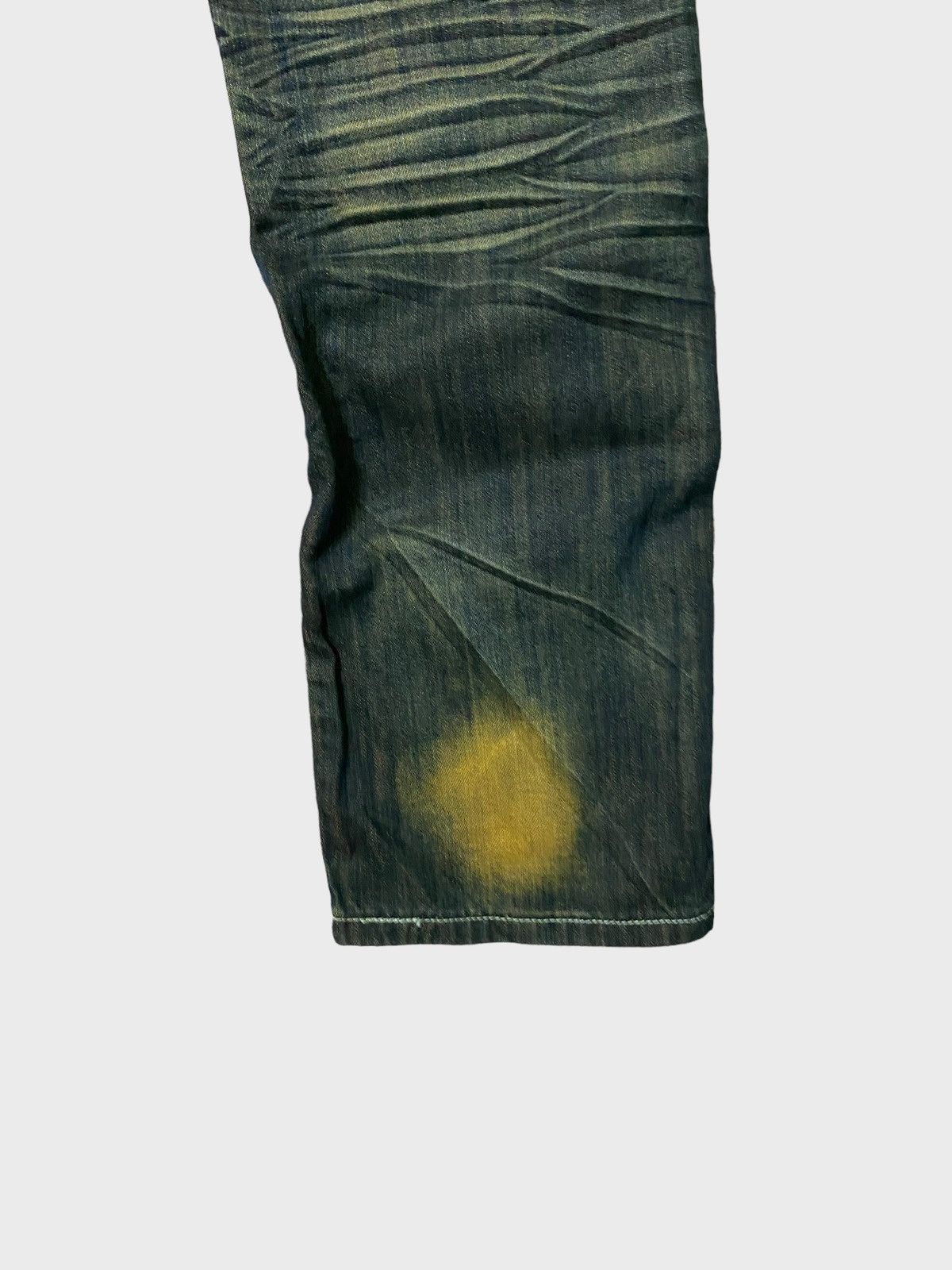 Japanese Brand NYLAUS JEANS Wing Back Patches Rare Design Denim Size US 32 / EU 48 - 14 Thumbnail