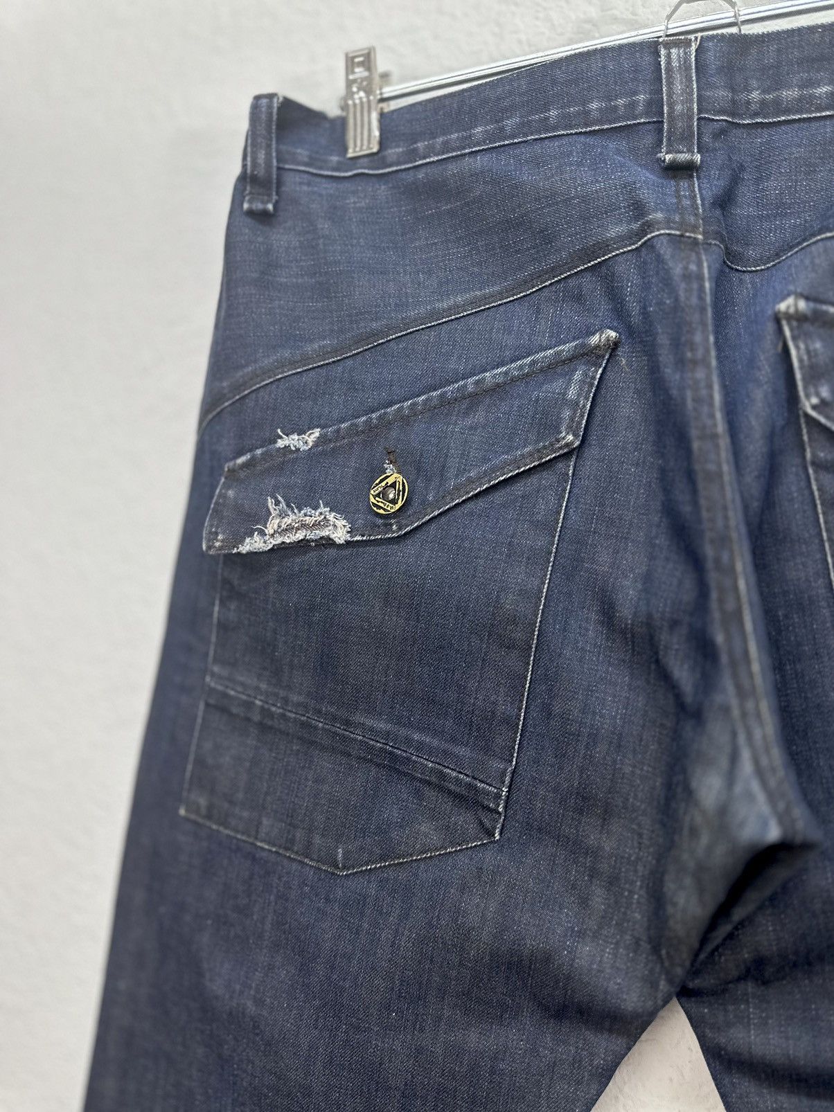 G-Star Vintage cargo denim distressed rare G-star style jeans pants Size US 34 / EU 50 - 16 Thumbnail