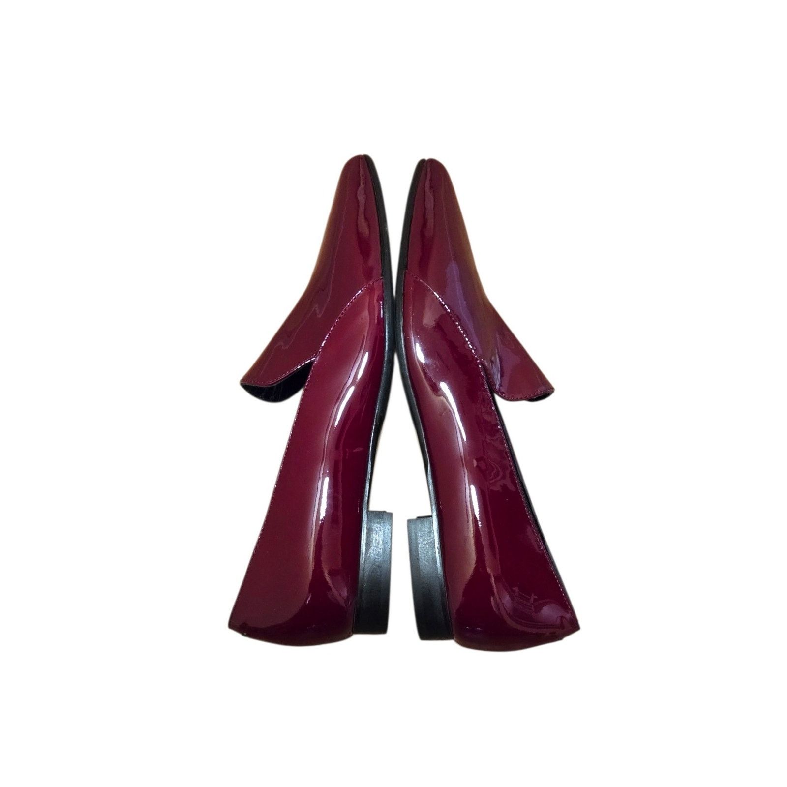 aeyde Aeyde Red Pointed Toe Patent Leather Minimalist Ballet Flats Size US 6 / IT 36 - 4 Thumbnail
