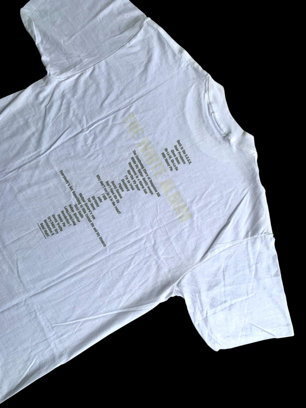 Band Tees × Japanese Brand × Vintage Vintage 90s The Beatles White Album T-shirt Size US L / EU 52-54 / 3 - 15 Thumbnail