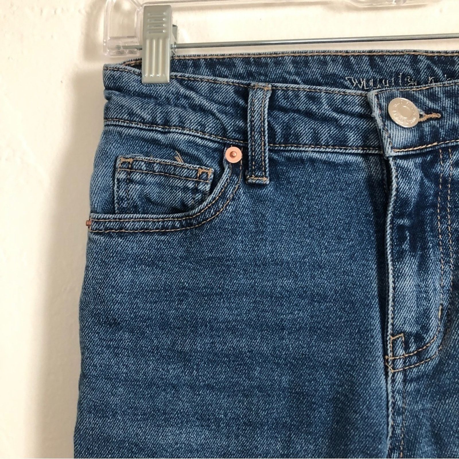 Other Target Wild Fable Blue Denim Straight Leg Pants Jeans Size 25" / US 0 / IT 36 - 2 Thumbnail