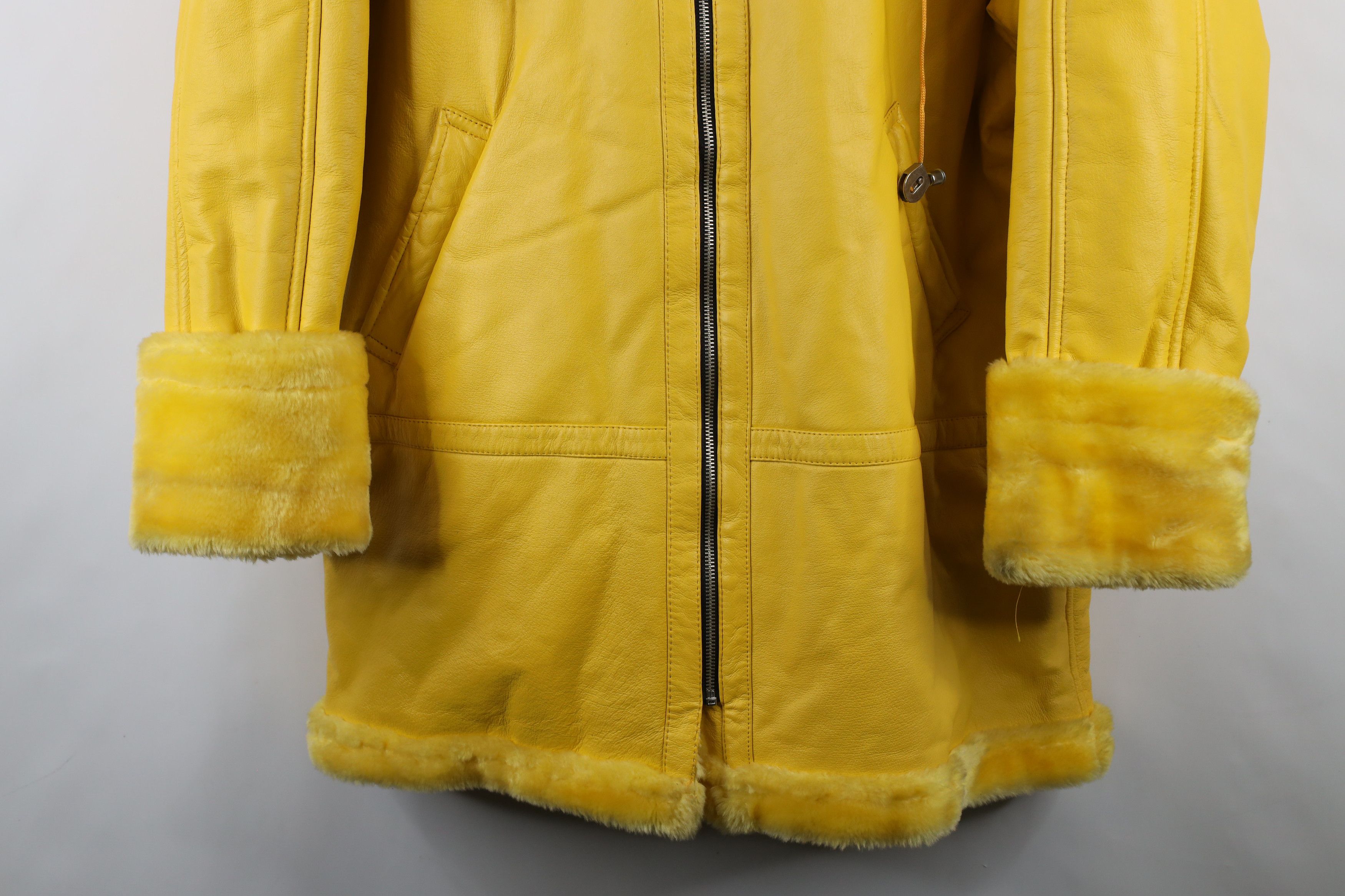Vintage Vintage 90s Streetwear Lined Leather Penny Lane Jacket Size XL / US 12-14 / IT 48-50 - 3 Thumbnail