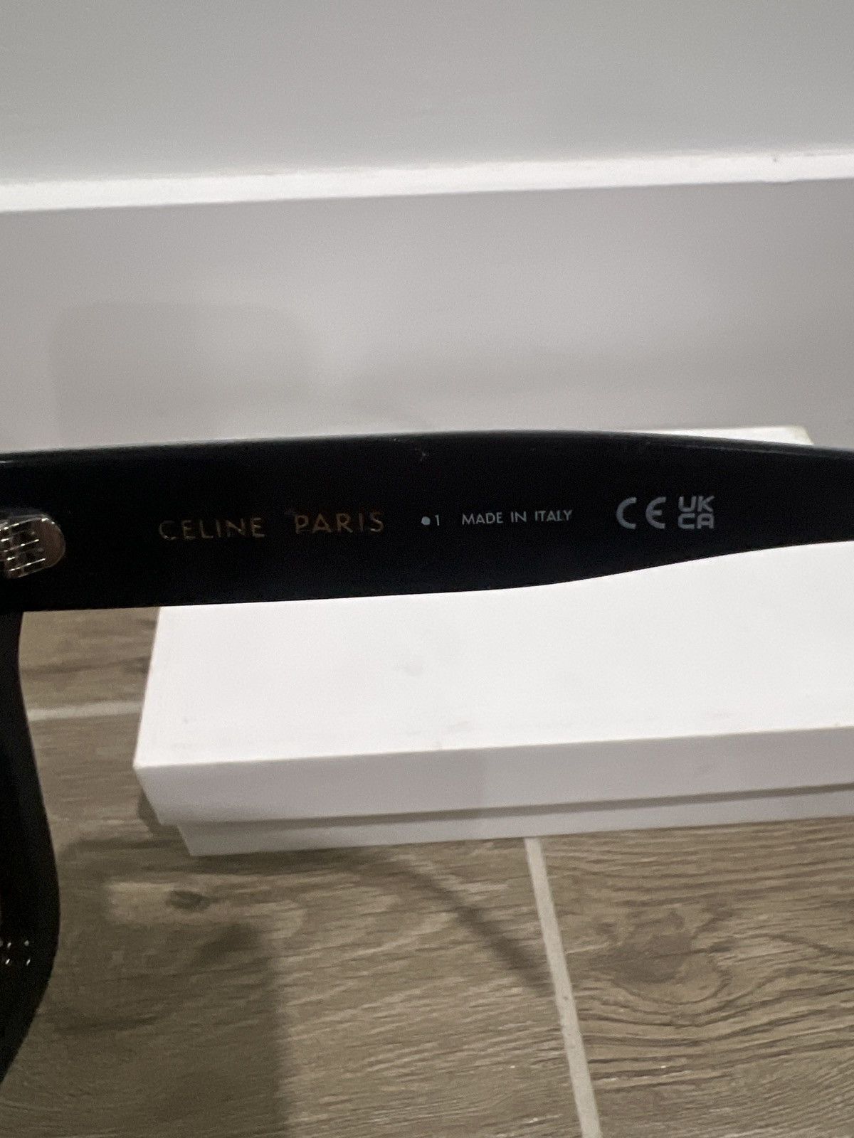 Celine Celine Triomphe Cat Eye Sunglasses – Black/Gold Size ONE SIZE - 5 Thumbnail