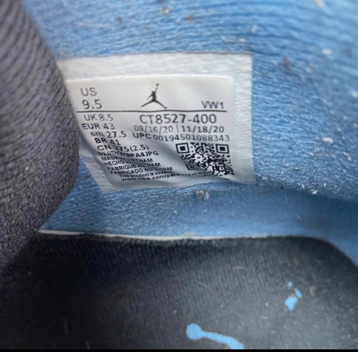 Jordan Brand Jordan 4 Retro University Blue Size US 12 / EU 45 - 10 Thumbnail