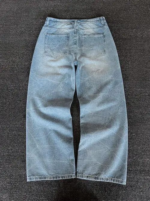 Jean RETRO VINTAGE Y2K baggy jeans washed Size US 36 / EU 52 - 2 Thumbnail