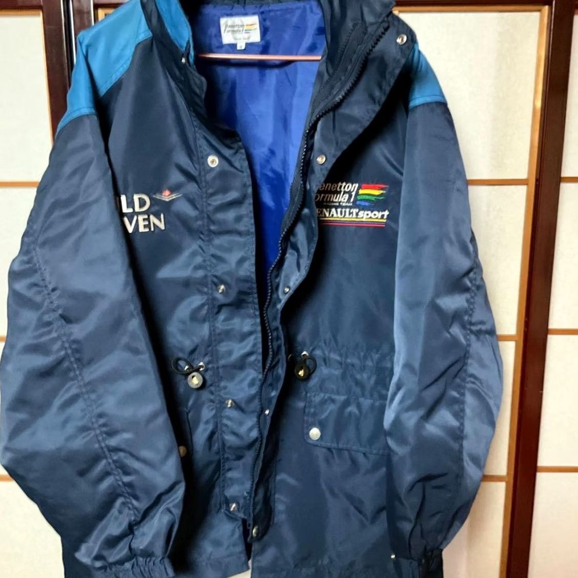 Benetton Benetton Formula 1 Racing Team Renault Vintage Down Feather Jacket M Japan Size - Mid-Length Jacket Size US M / EU 48-50 / 2 - 3 Thumbnail