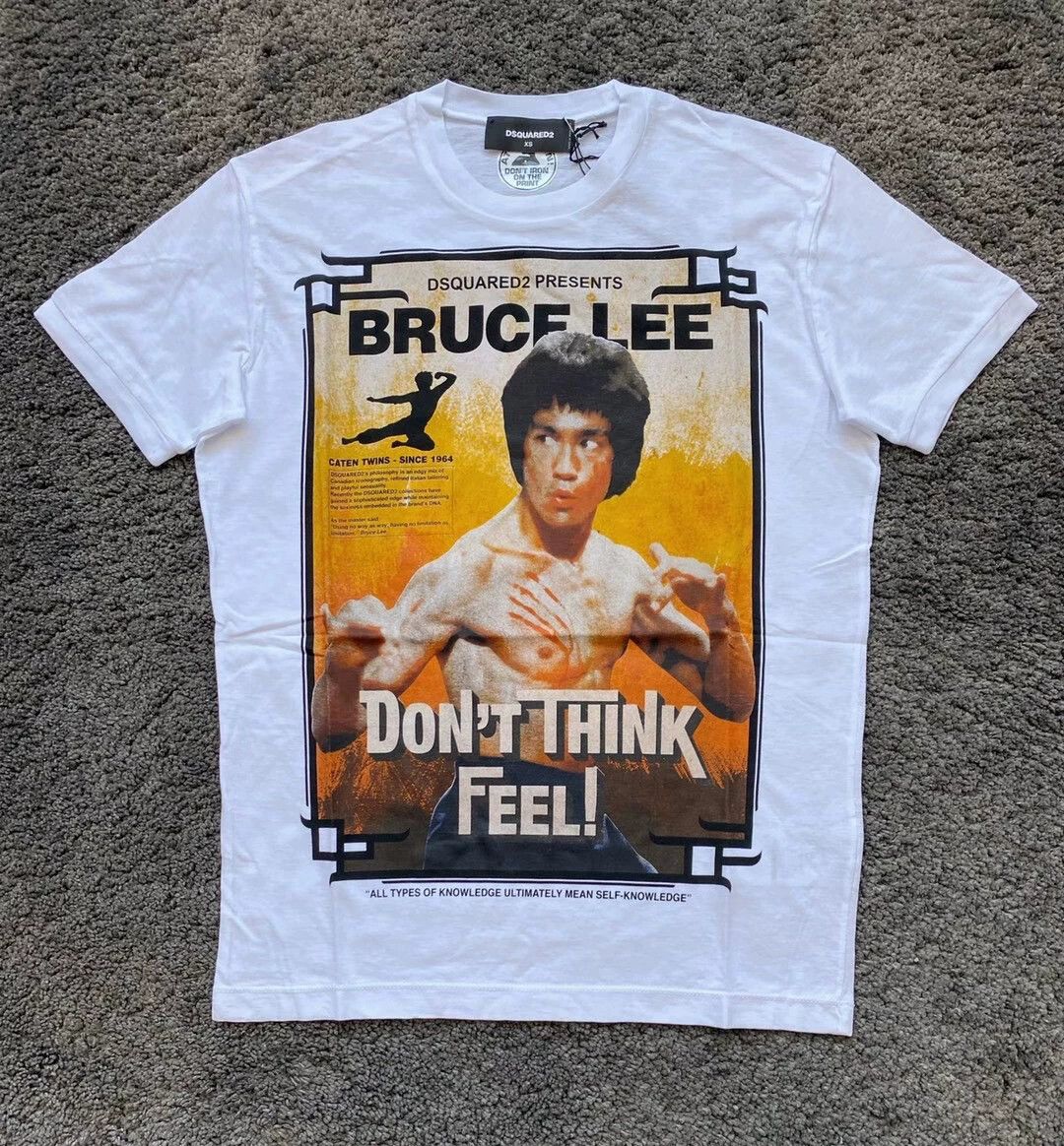 Dsquared2 Dsquared2 20SS Runway Bruce Lee Slim T-Shirt White/Black Size US XS / EU 42 / 0 - 1 Thumbnail