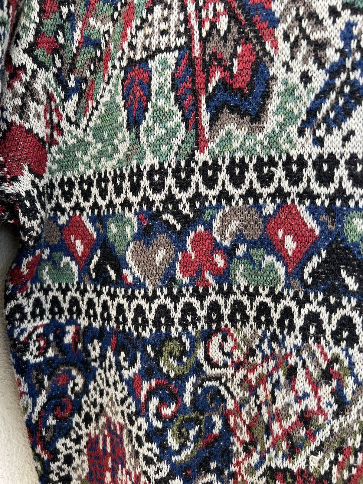 Missoni Vintage Missoni Italy Poker Card Knitwear Wool Sweater Size US M / EU 48-50 / 2 - 5 Thumbnail