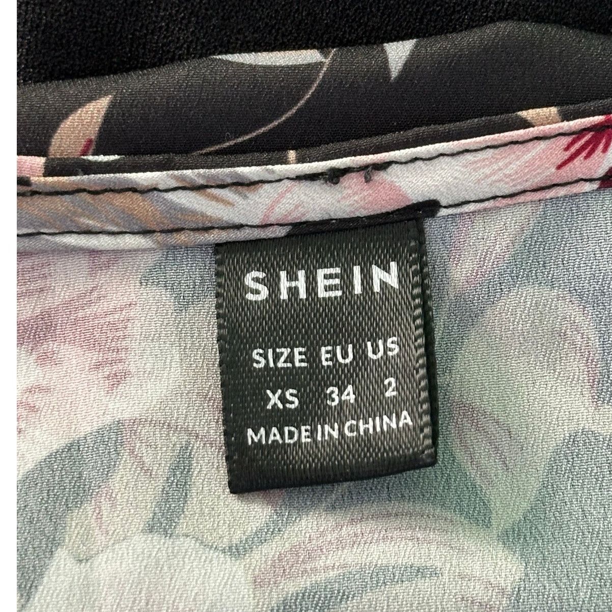 Shein Shein black floral long sleeves jumpsuit size XS Size 26" / US 2 / IT 38 - 3 Thumbnail
