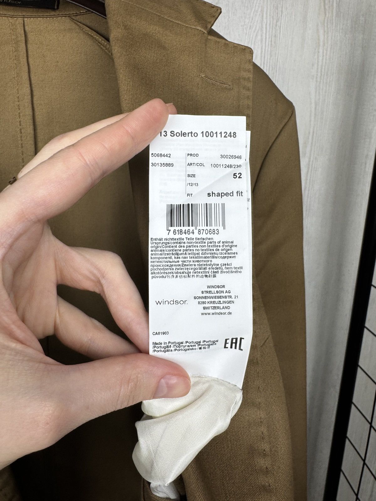 Other Windsor. Brown Solerto + Santios Cotton Silk Blend Suit 52 Size 42R - 24 Thumbnail