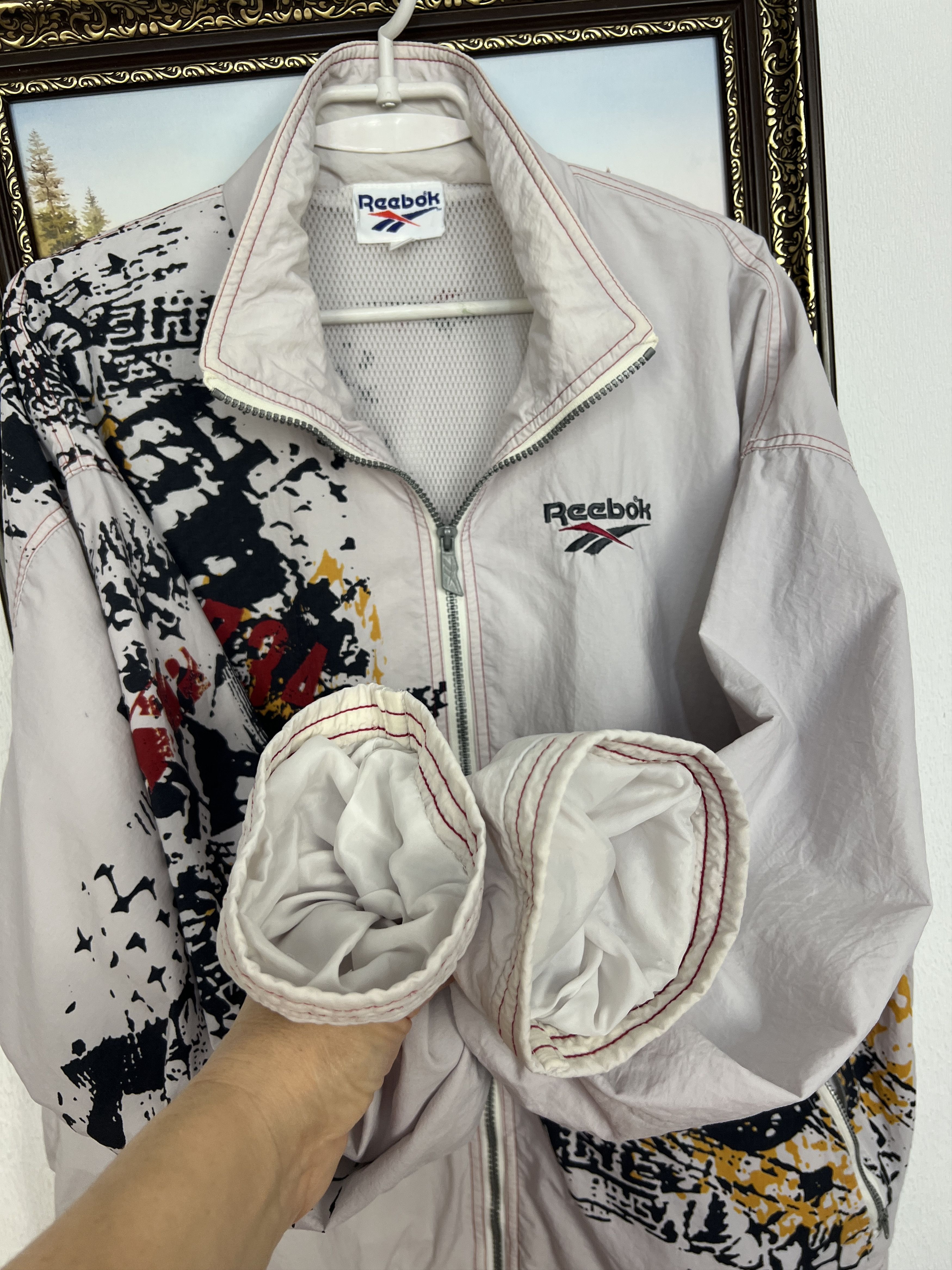 Vintage 90's Tennis Jacket Zip Track Top Rare Hype Sport