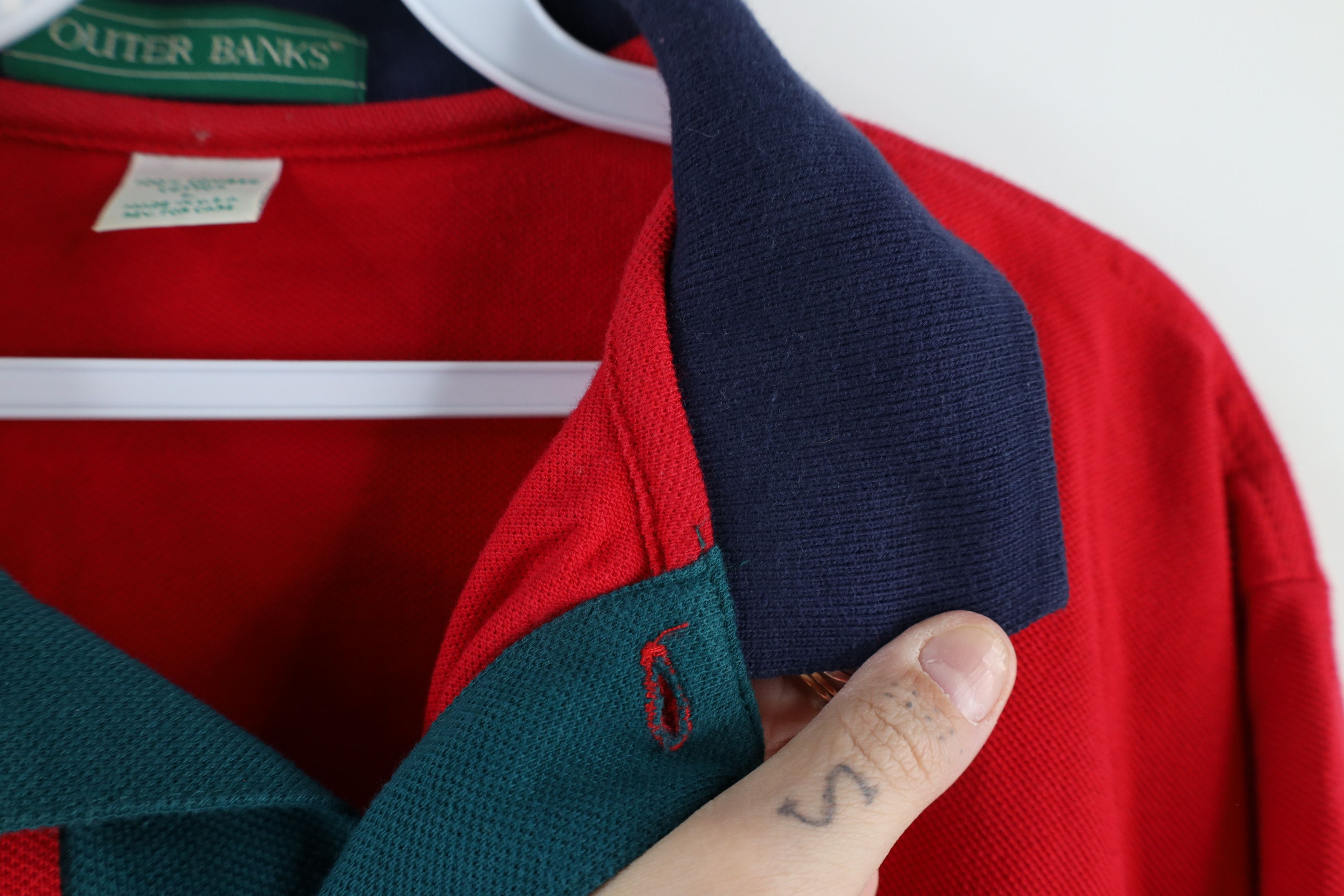 Vintage Vintage 90s Out Almondina Brand Biscuits Polo Shirt USA Size US L / EU 52-54 / 3 - 9 Thumbnail