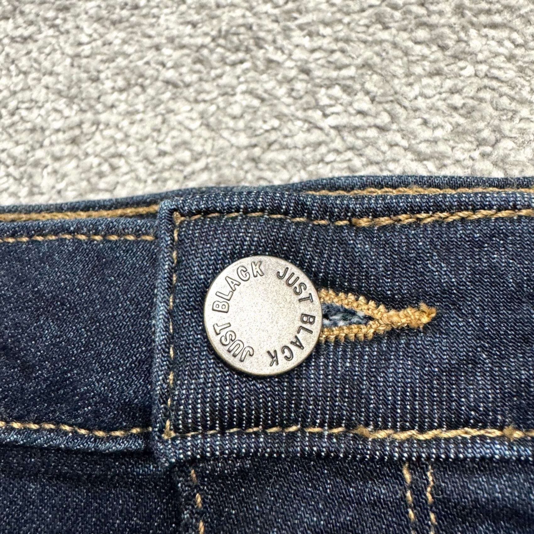 Denime JUST BLACK Jeans Women 27 Blue Dark Wash Mid Rise Skinny Denim 5-Pocket Jeans Size 27" / US 4 / IT 40 - 3 Thumbnail