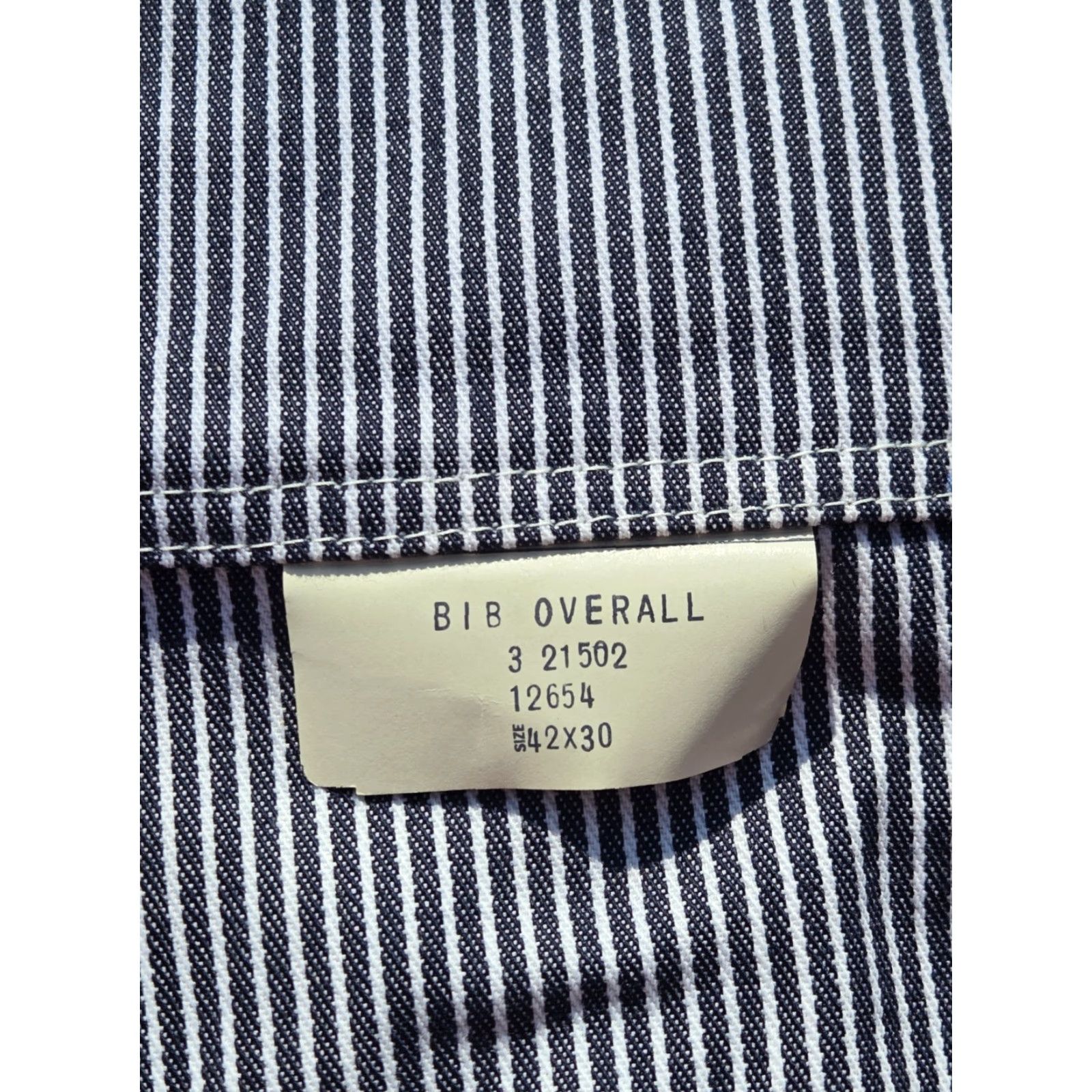 Sears VINTAGE Sears TOUGHSKINS Overalls Carpenter Denim Blue & White Striped 42X30 Mens 90s USA Made Size US 42 / EU 58 - 6 Thumbnail