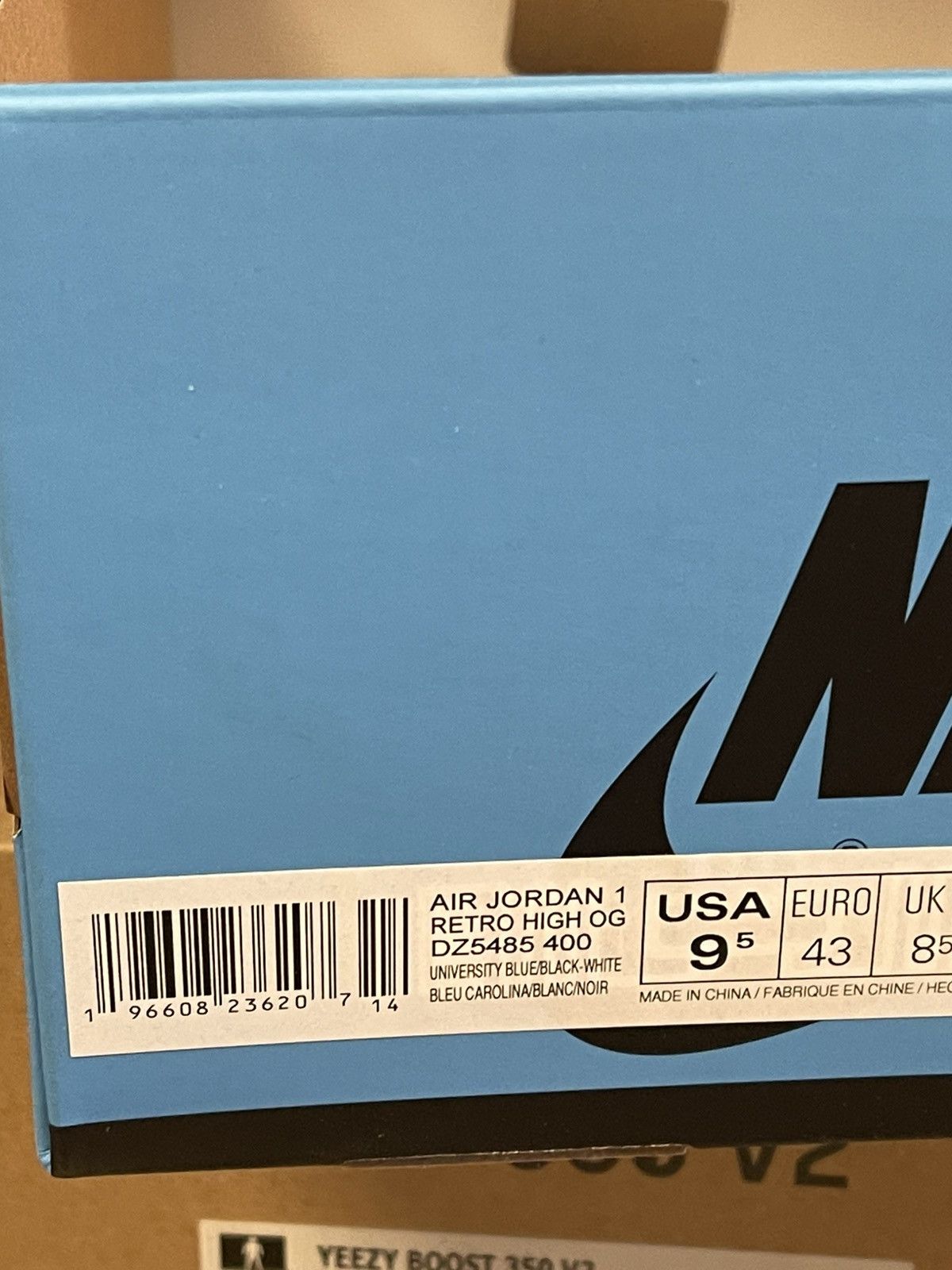 Jordan Brand × Nike Size 9.5 - Jordan 1 High OG UNC Toe Very Clean Size US 10 / EU 43 - 11 Thumbnail