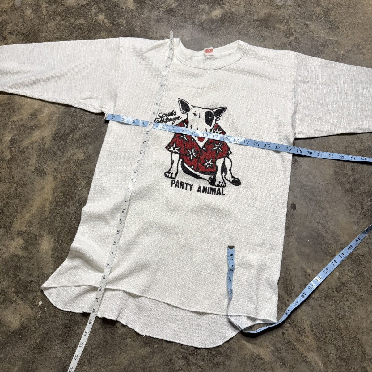 Vintage vintage 70s 80s spuds McKenzie party animal thermal knit Size US XL / EU 56 / 4 - 7 Thumbnail