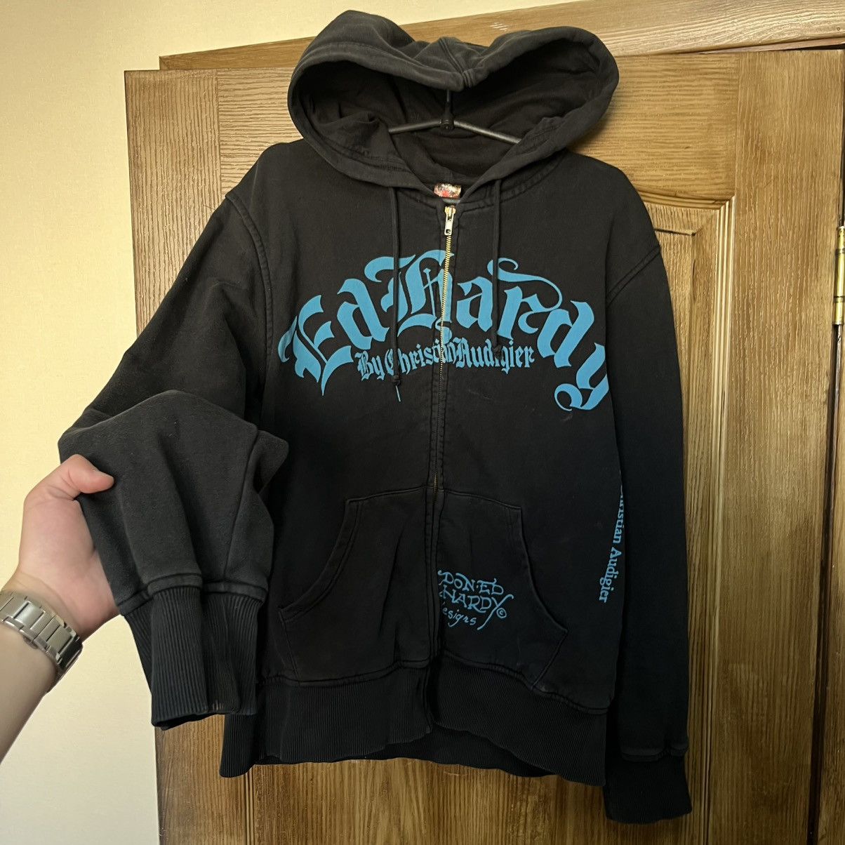 Ed Hardy × Vintage Vintage zip hoodie Ed Hardy Size US L / EU 52-54 / 3 - 6 Thumbnail