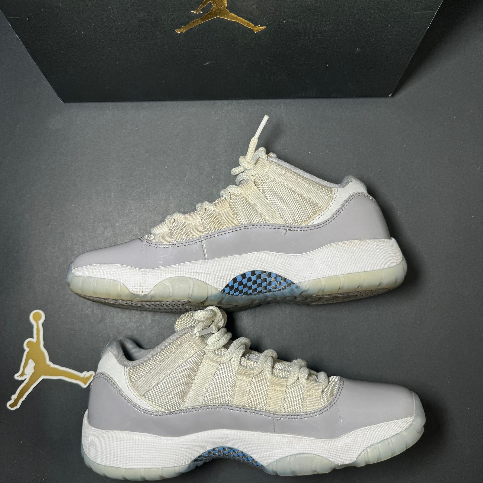 Jordan Brand × Nike Size 7 - Air Jordan 11 Retro Low GS Cement Grey Men's Shoes Size US 7 / EU 40 - 3 Thumbnail