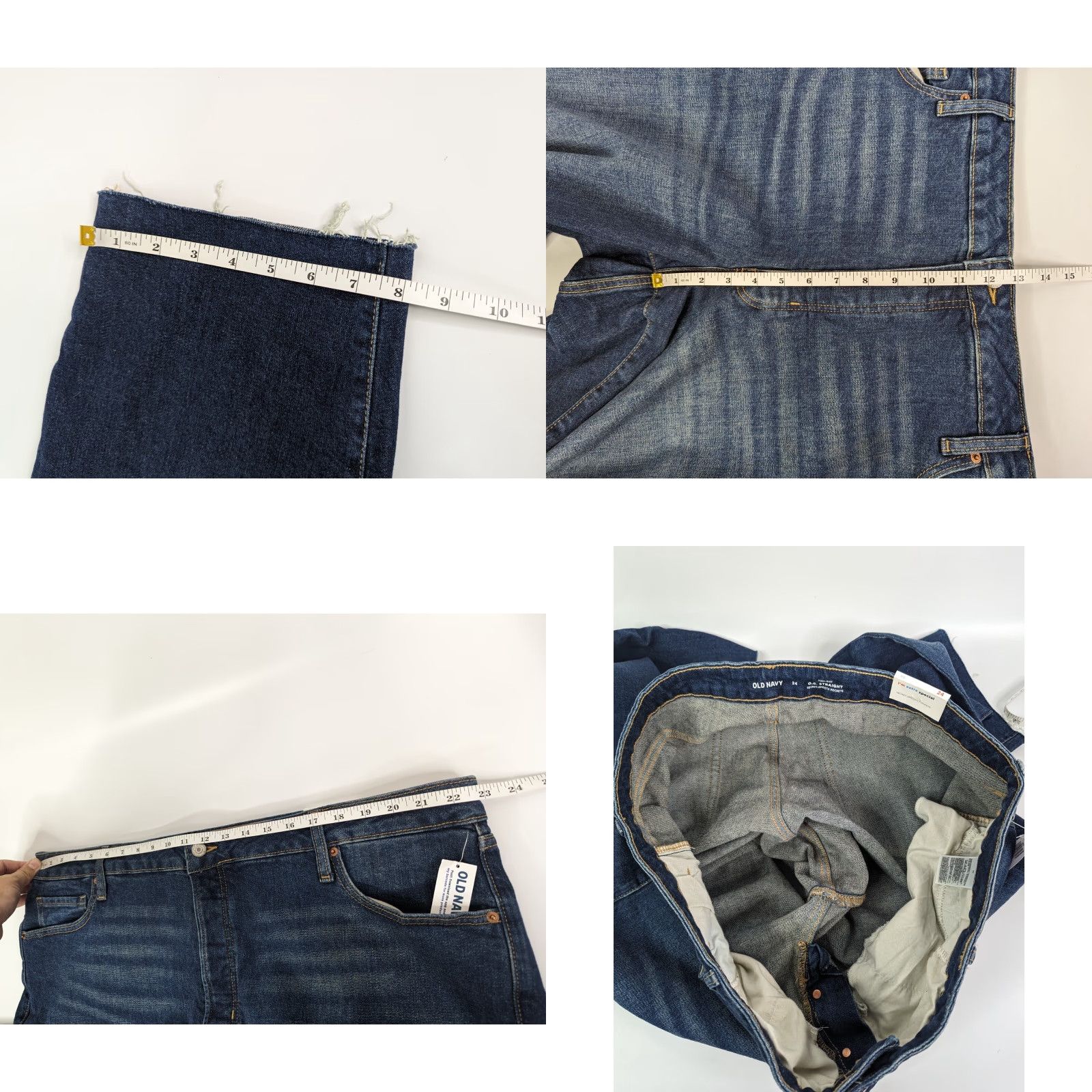 Old Navy Old Navy Jeans Women's Size 24 Distressed Ankle High Rise Raw Hem Denim 5-Pocket Blue Modern Vintage? Size 42" / US 20 - 8 Thumbnail