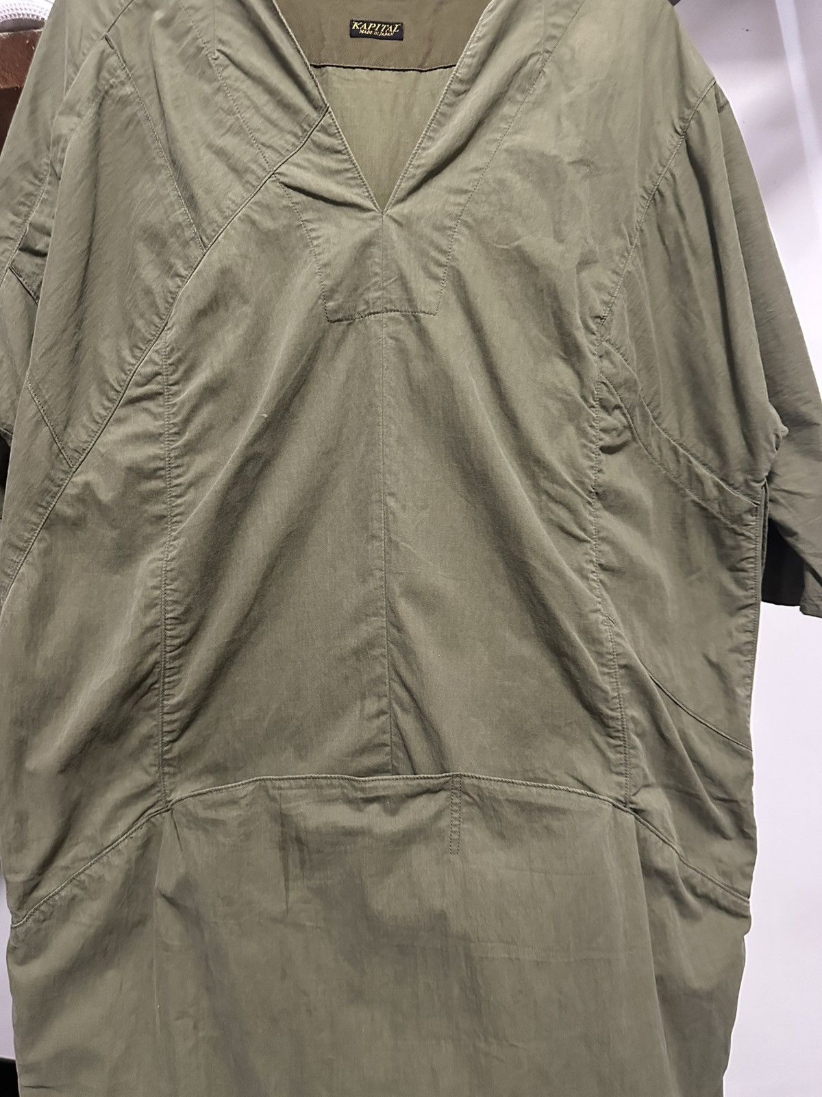 Kapital KAPITAL V NECK KANGAROO POCKET DRESS Size XS / US 0-2 / IT 36-38 - 2 Thumbnail