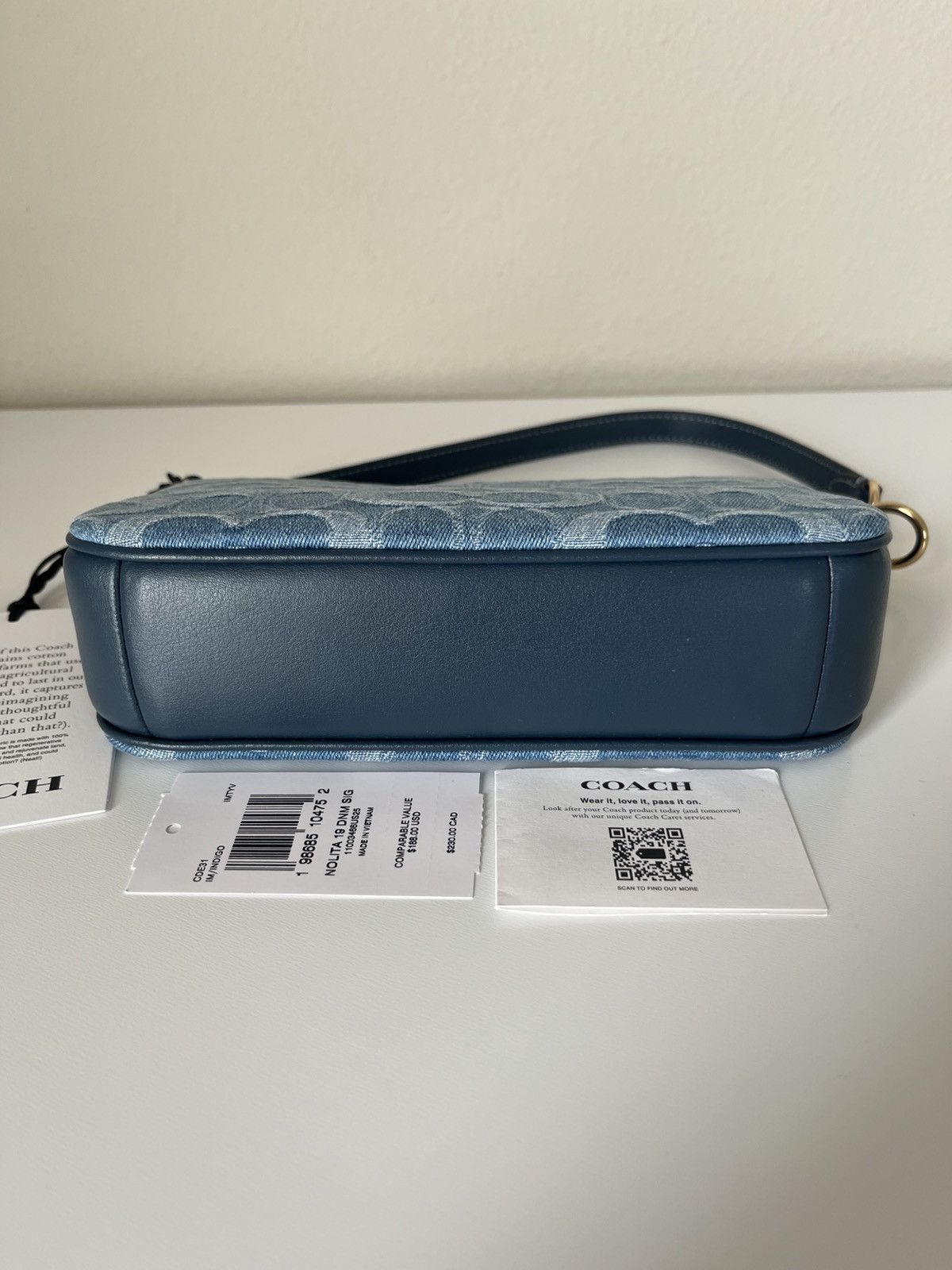 Coach Coach Nolita 19 In Signature Denim Size ONE SIZE - 5 Thumbnail