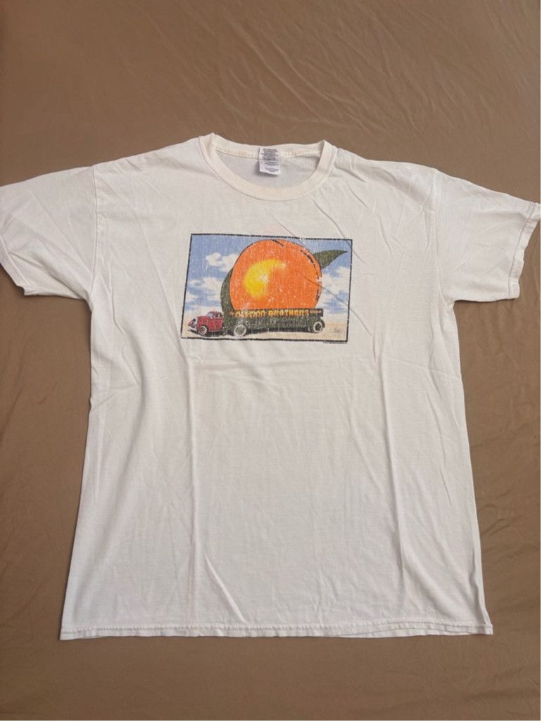 Gildan Men's Gildan Graphic T-shirt Size L White Peach Truck Size US L / EU 52-54 / 3 - 1 Thumbnail