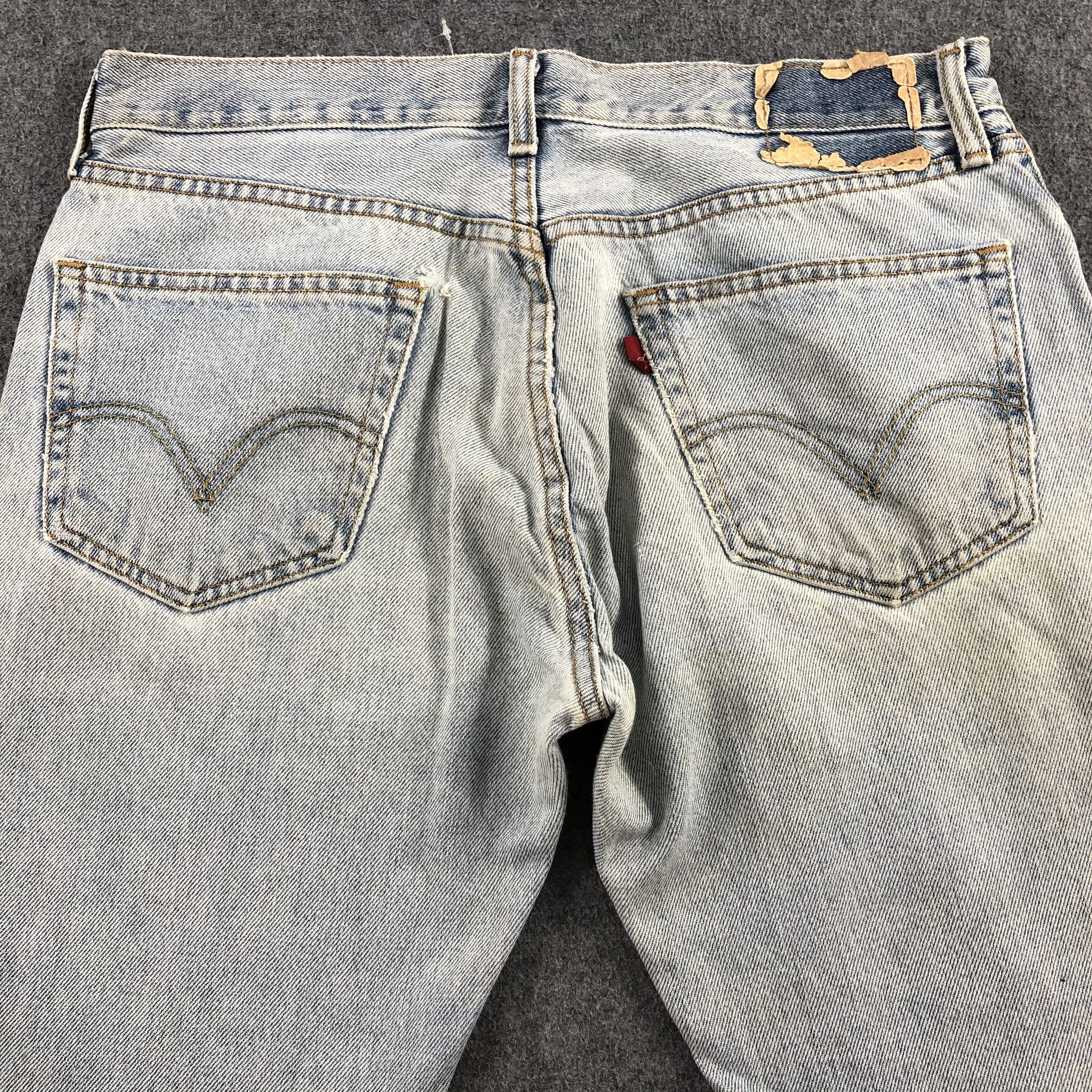 Levi's Vintage Light Wash Levis 501 Jeans-J1657 Size US 34 / EU 50 - 4 Thumbnail