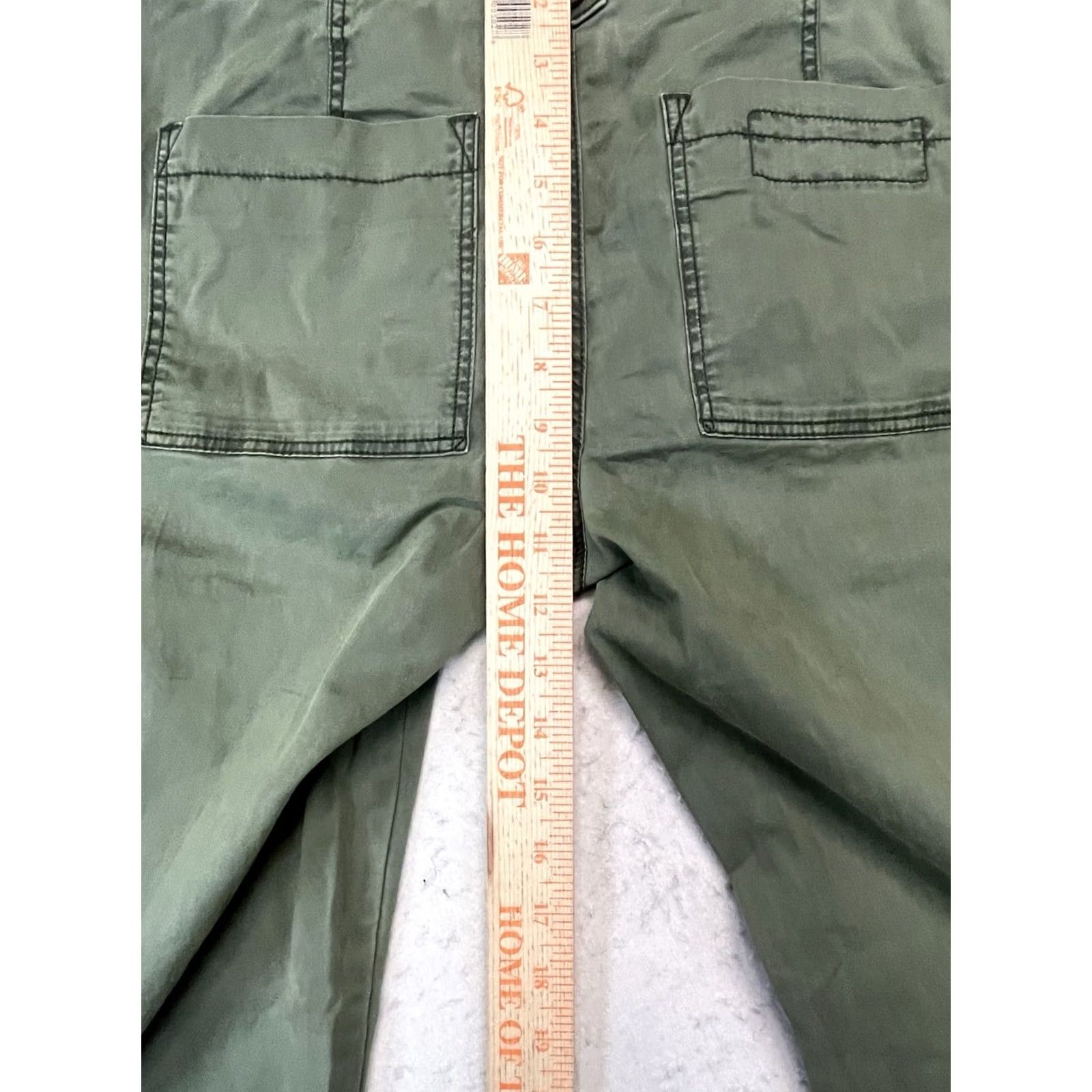 Anthropologie Anthropologie Green Chino Pants Women US 8 Button Fly Casual Workwear Size 30" / US 8 / IT 44 - 4 Thumbnail