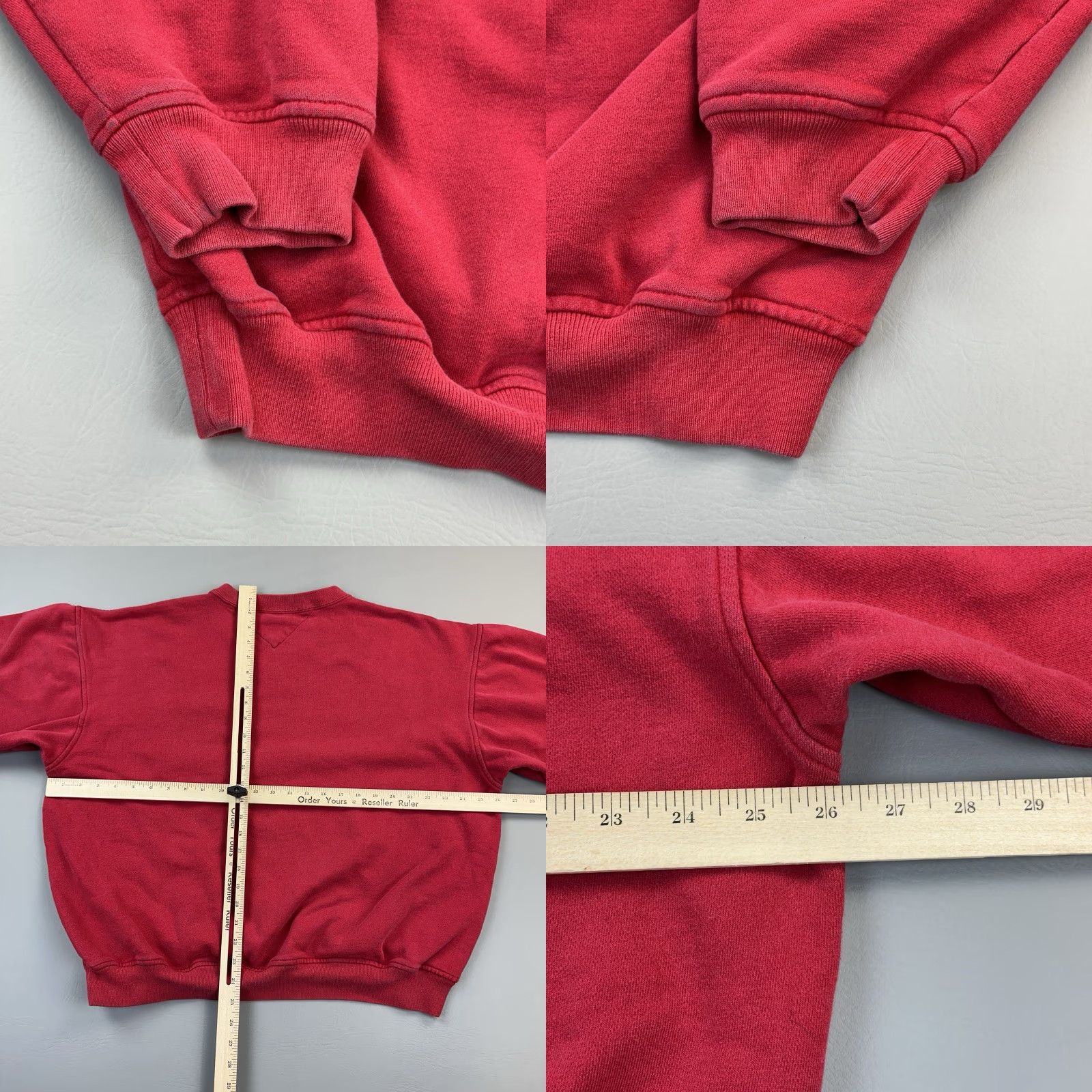 Tommy Hilfiger VINTAGE Tommy Hilfiger Sweatshirt Mens XL Red Heavyweight Crewneck Pullover 90s Size US XL / EU 56 / 4 - 8 Thumbnail