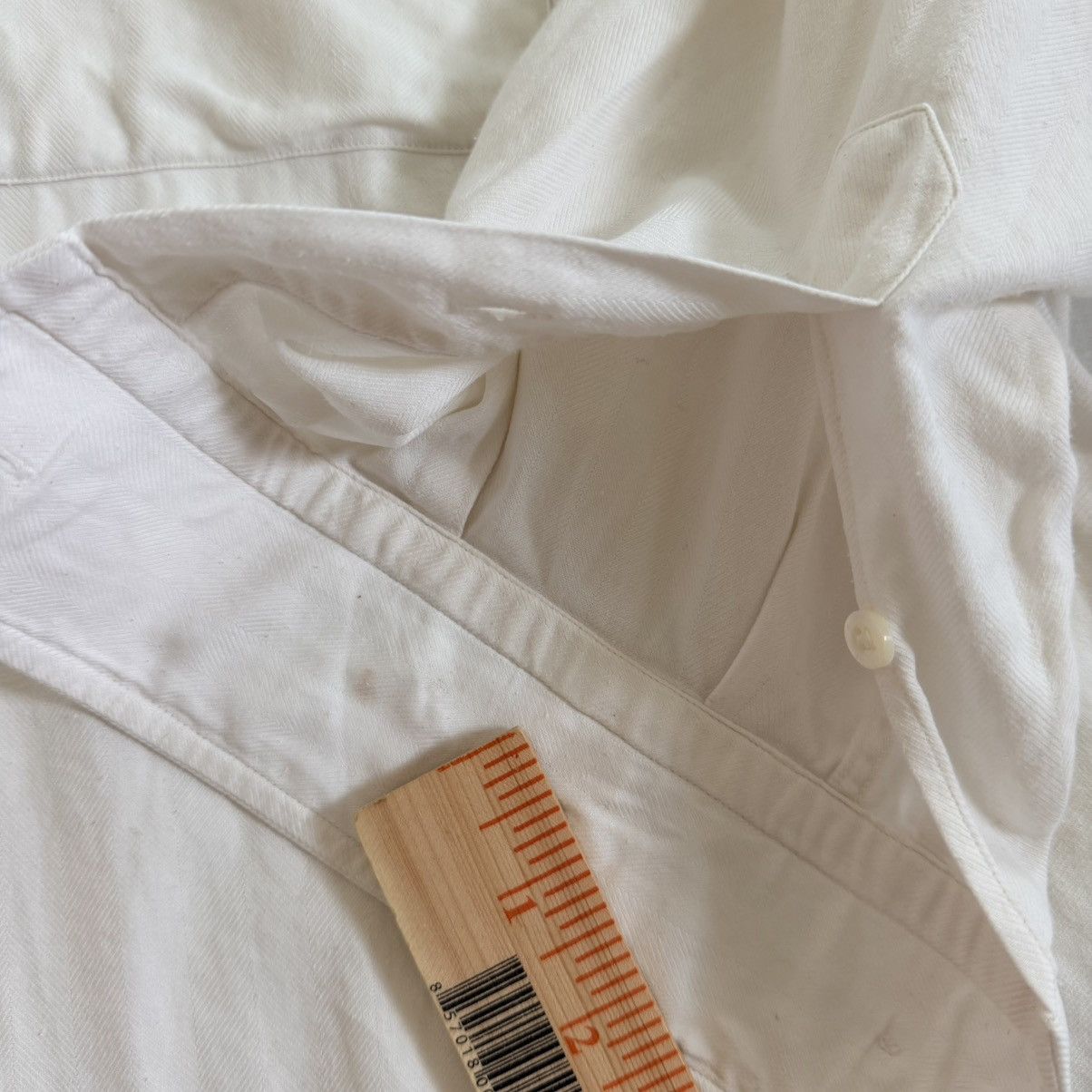 Brioni Brioni Cotton Cashmere Herringbone Dress Shirt XL Italy Size US XL / EU 56 / 4 - 18 Thumbnail