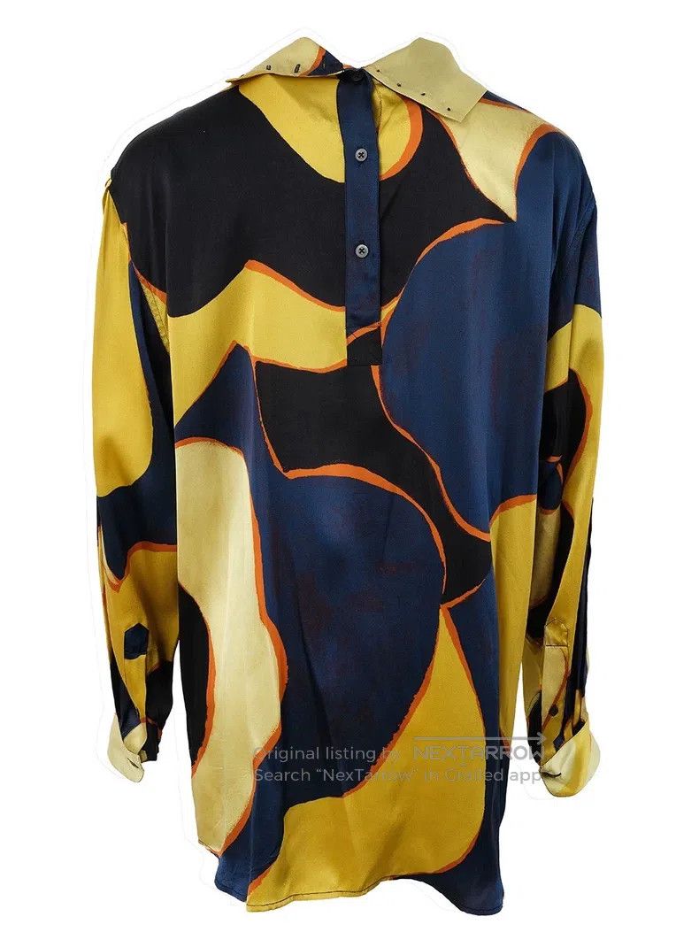 Dries Van Noten Dries Van Noten Silk Printed Top Size S / US 4 / IT 40 - 3 Thumbnail
