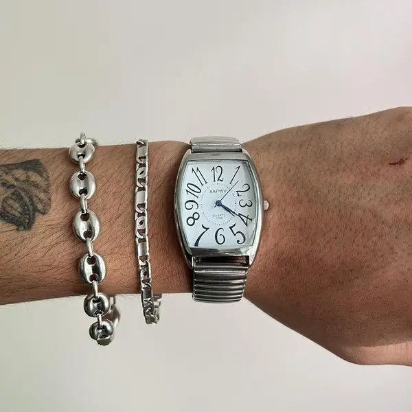 VIBE 2000s vintage style stainless steel quartz luxury watch Size ONE SIZE - 7 Thumbnail