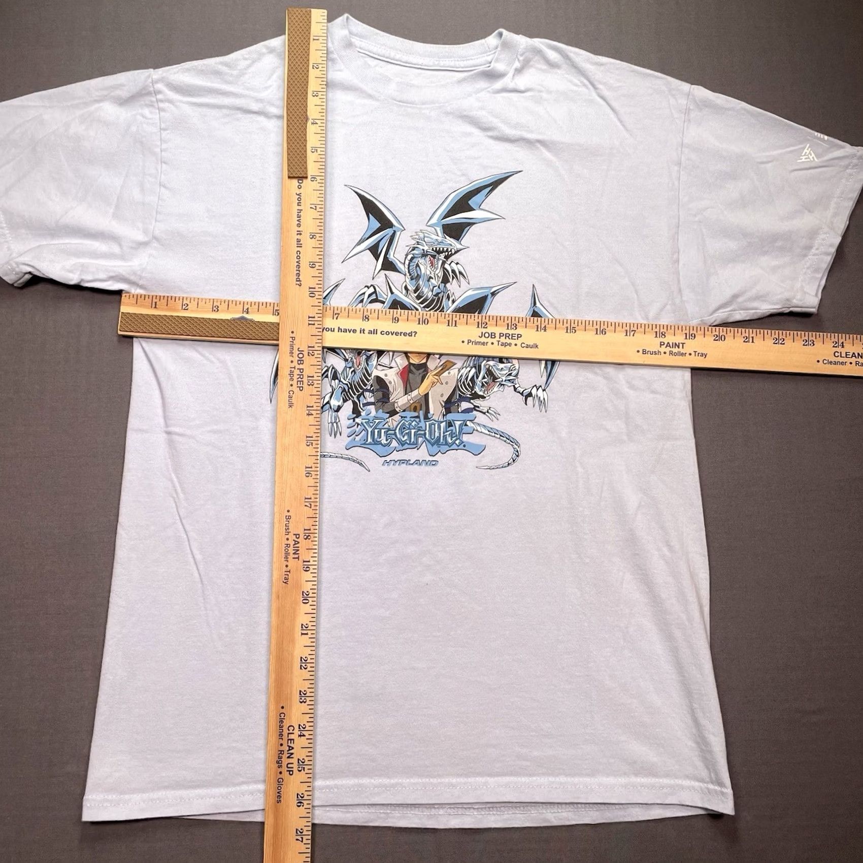 Hypland Hypland x Yu-Gi-Oh! Mens Medium Blue-Eyes Kaiba Graphic Cotton Shirt Light Blue Crew Neck Short Sleeve T-Shirt Size US M / EU 48-50 / 2 - 5 Thumbnail