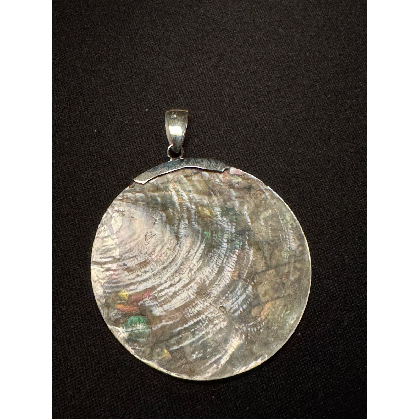Other Vintage Abalone Large Circle Pendant Size ONE SIZE - 4 Thumbnail
